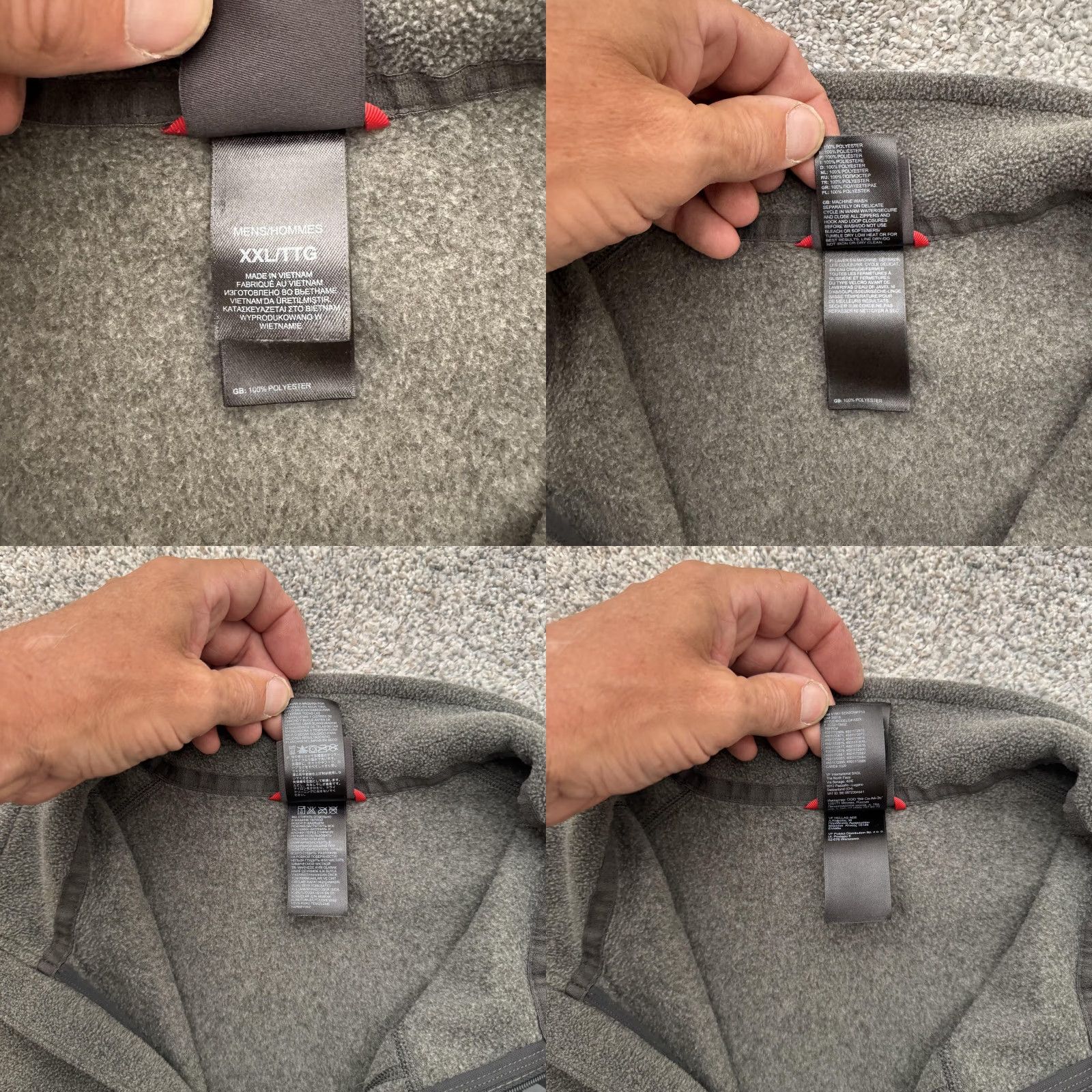 The North Face The North Face Pullover Mens 2XL Gray Polartec Classic Fleece Half Zip Outdoor Jacket Size US XXL / EU 58 / 5 - 8 Thumbnail