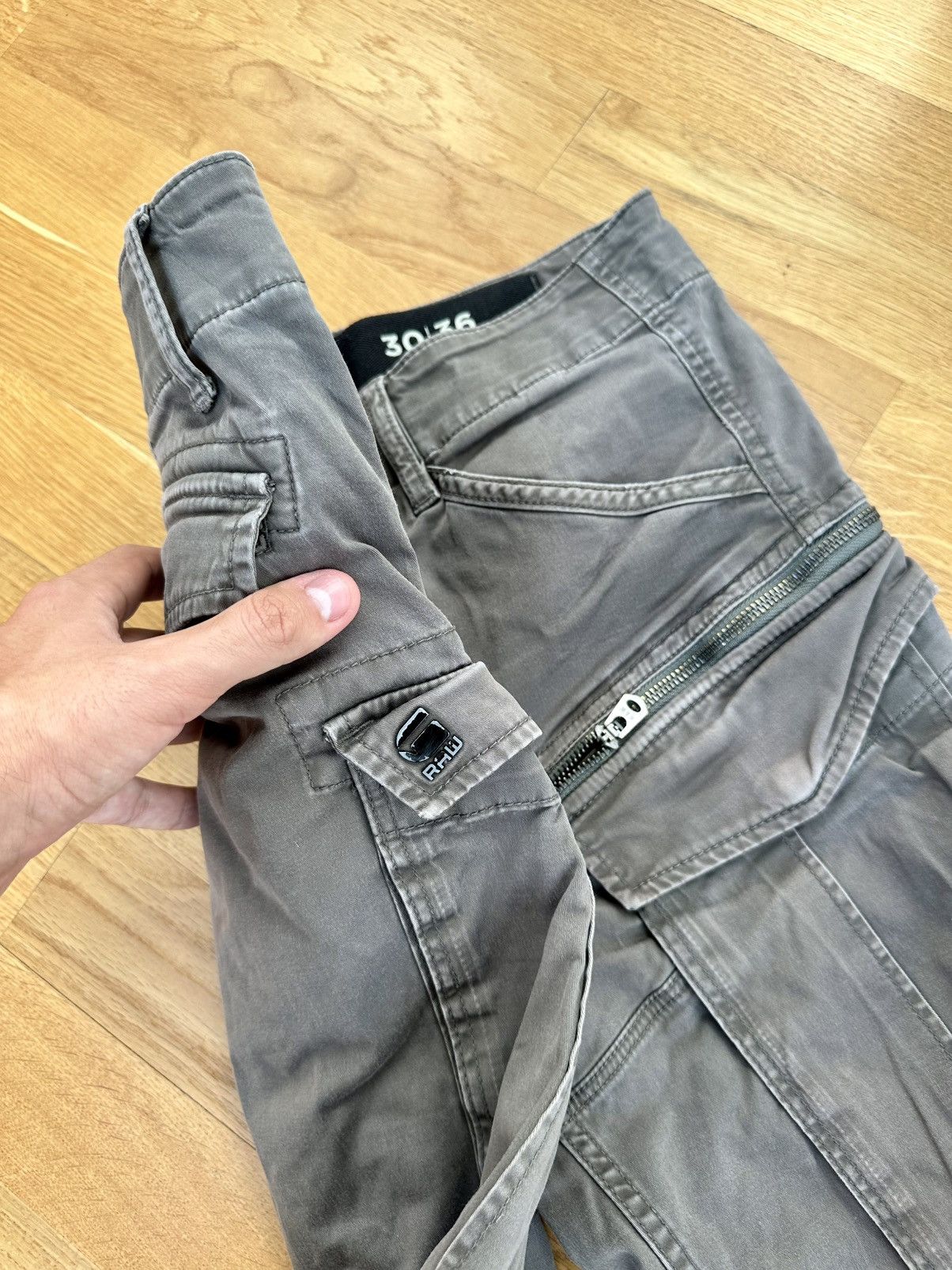 G-Star Vintage G-star Raw Cargo Pants Multi Pocket Fit Logo Size US 30 / EU 46 - 10 Thumbnail
