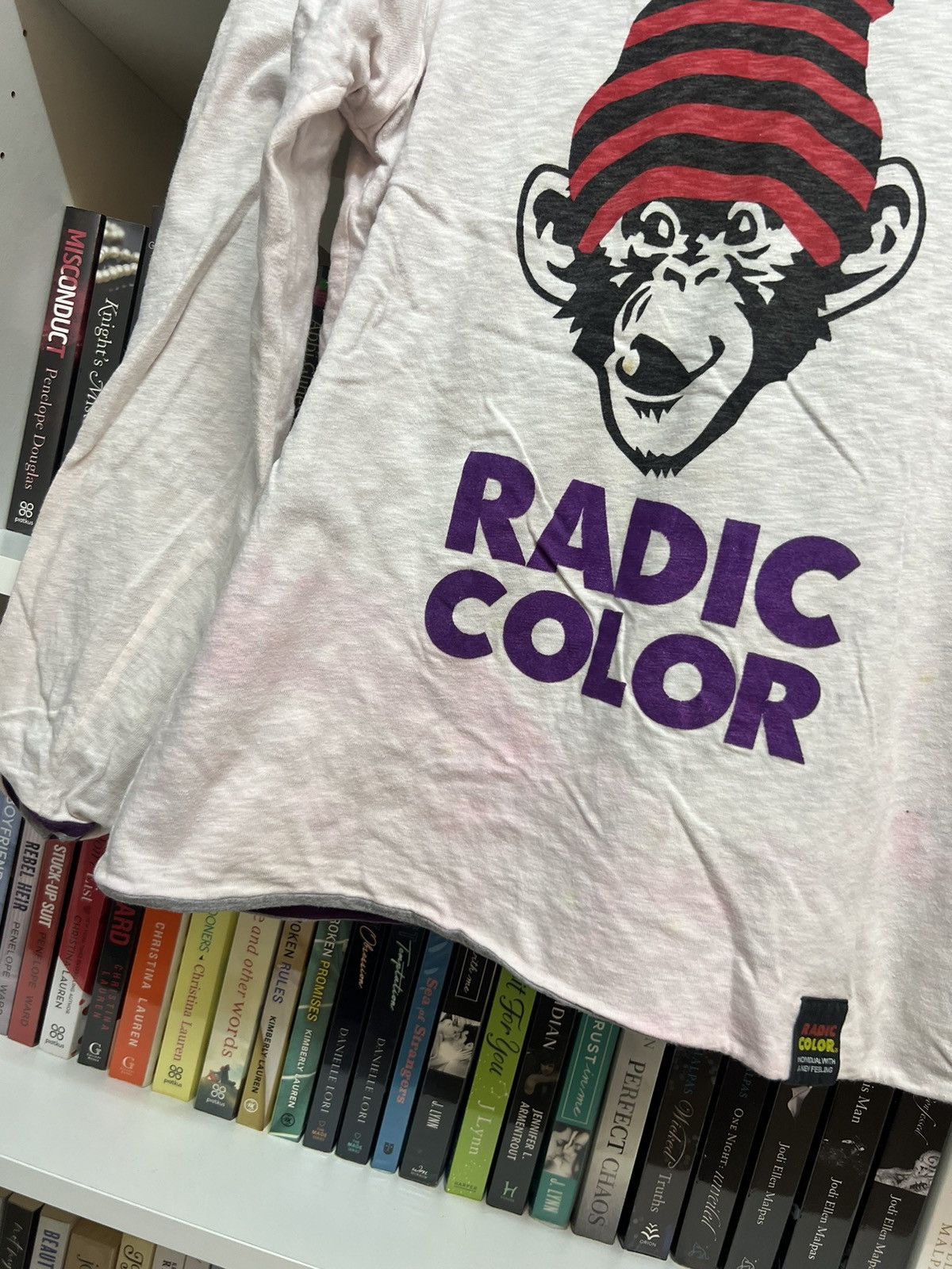 Band Tees × Japanese Brand Radic Color Rad Chimps Reversible Long Sleeve Shirt Size US S / EU 44-46 / 1 - 8 Thumbnail