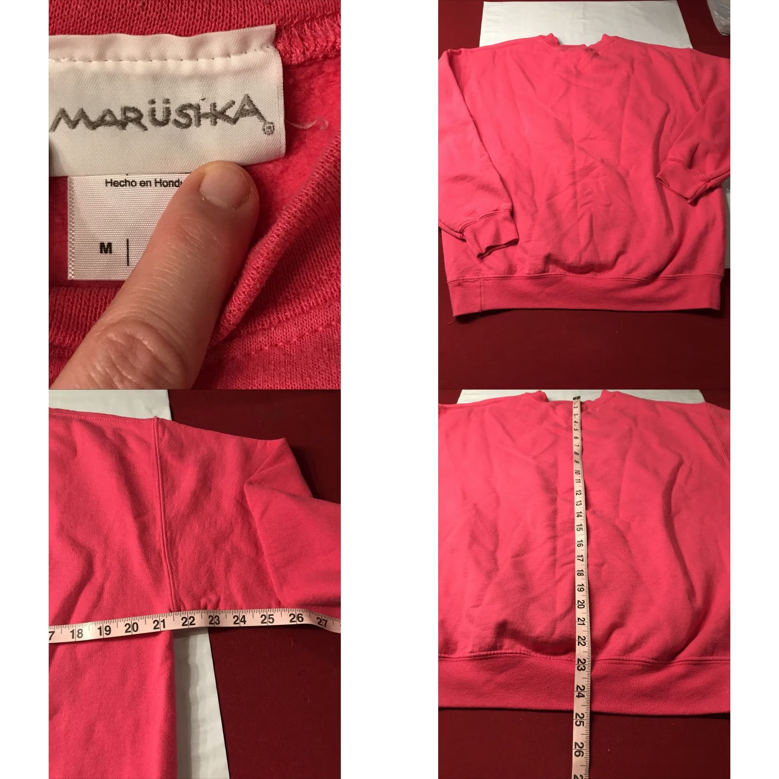 Pinko Marushka Sweatshirt Unisex Adults M PINK Michigan FISH Print Crew Neck Cotton Polyester Size US M / EU 48-50 / 2 - 8 Thumbnail