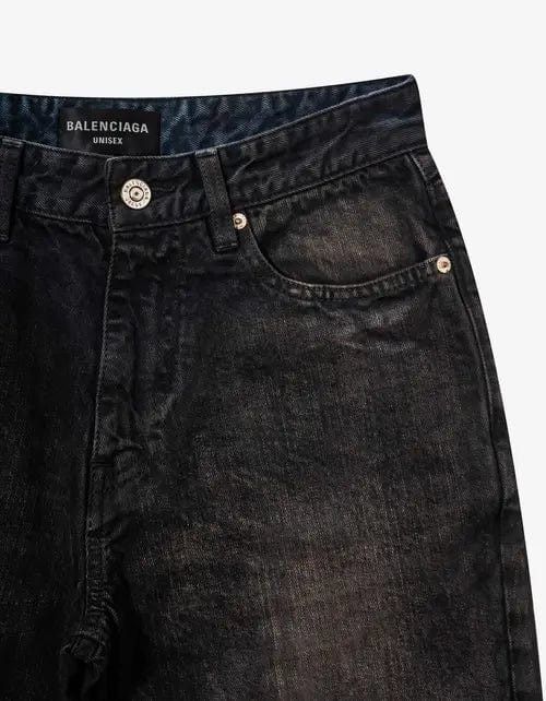 Balenciaga Balenciaga Dark Brown Slim Denim Shorts Size US 30 / EU 46 - 6 Thumbnail