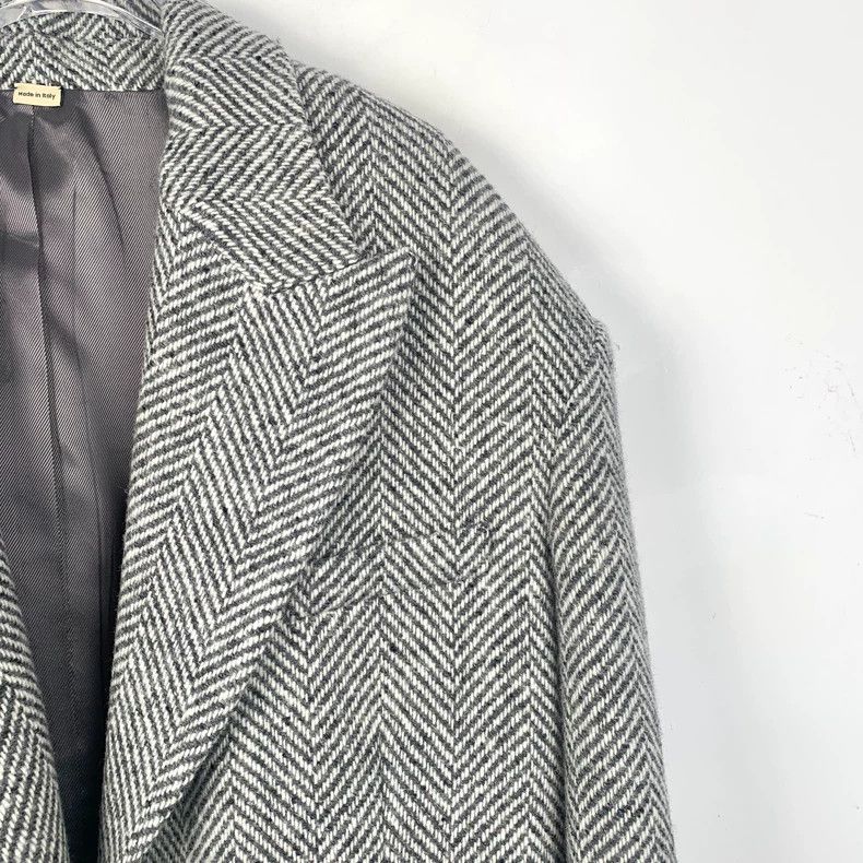 Gucci Gucci Black and white striped wool V-neck suit jacket 2502- Size US M / EU 48-50 / 2 - 3 Thumbnail
