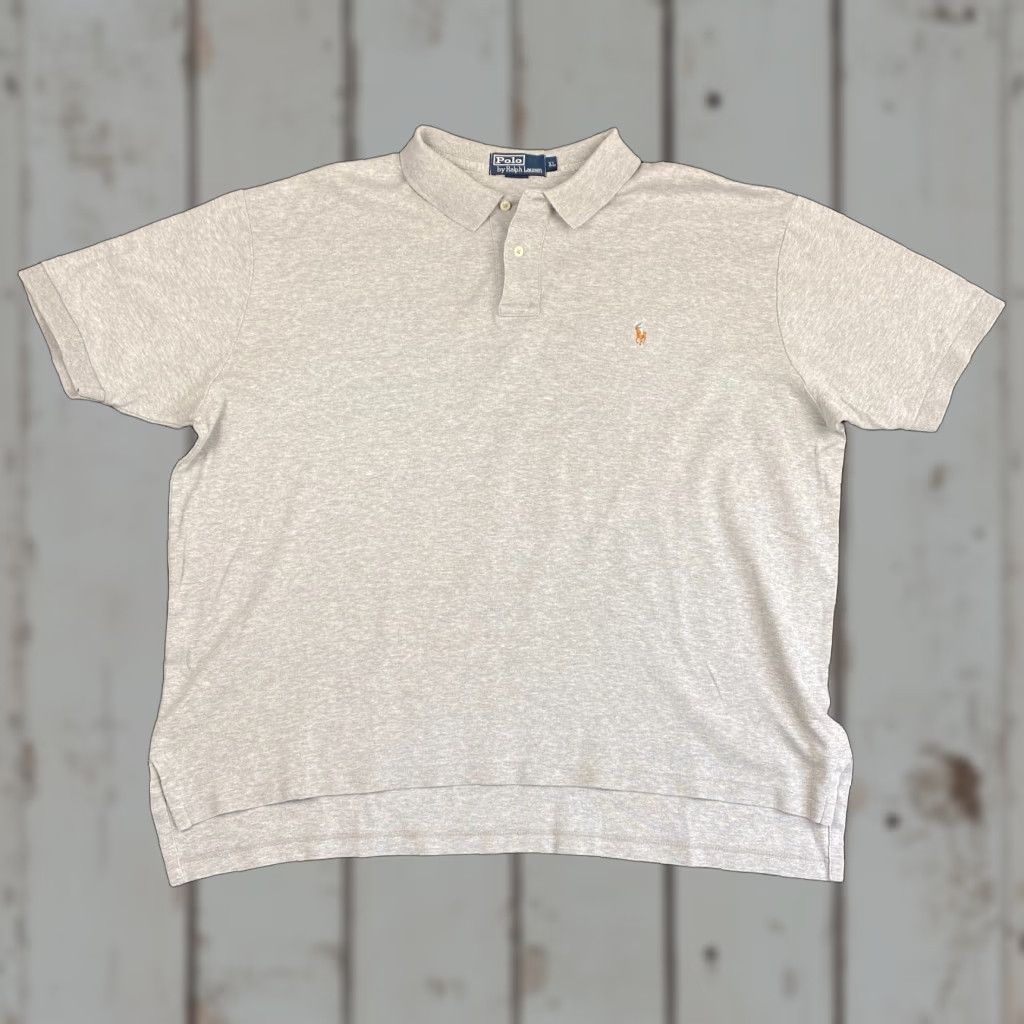 Polo Ralph Lauren VINTAGE Polo Ralph Lauren Polo Shirt Gray XL Short Sleeve Polo Shirt Men Regular 100% Cotton USA Classic Logo Embroidered Pony Size US XL / EU 56 / 4 - 1 Thumbnail