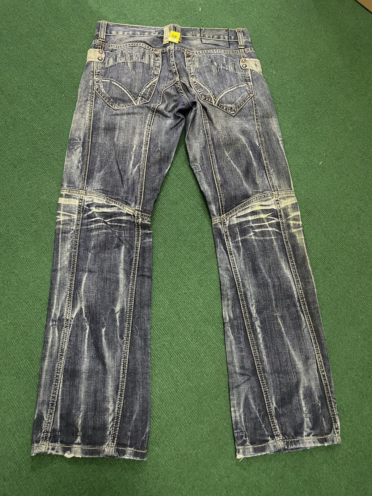 If Six Was Nine Red Bridge Distressed Jeans Size US 32 / EU 48 - 4 Thumbnail