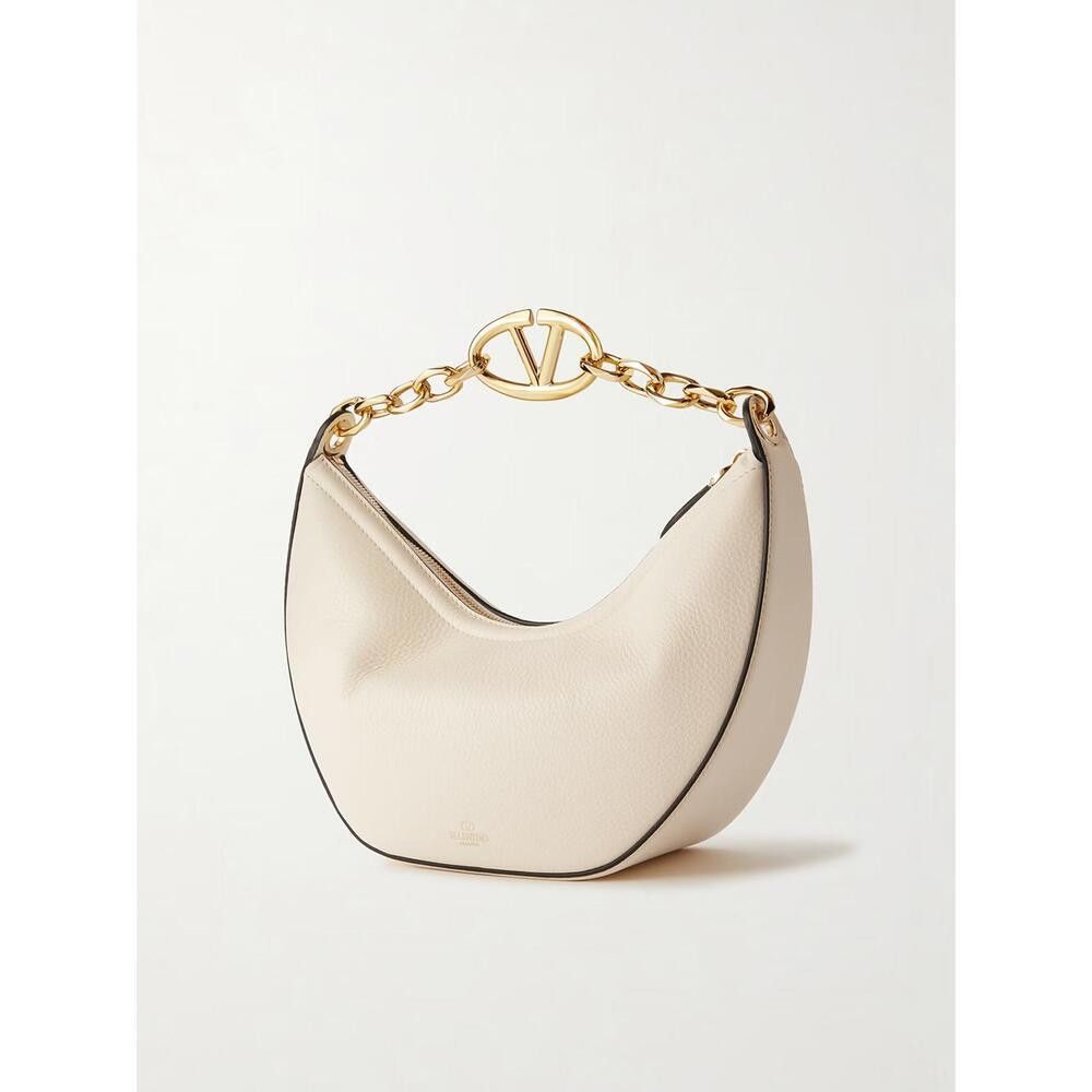 Other Valentino Garavani Ivory Leather Small Hobo Vlogo Shoulder B Size ONE SIZE - 3 Thumbnail