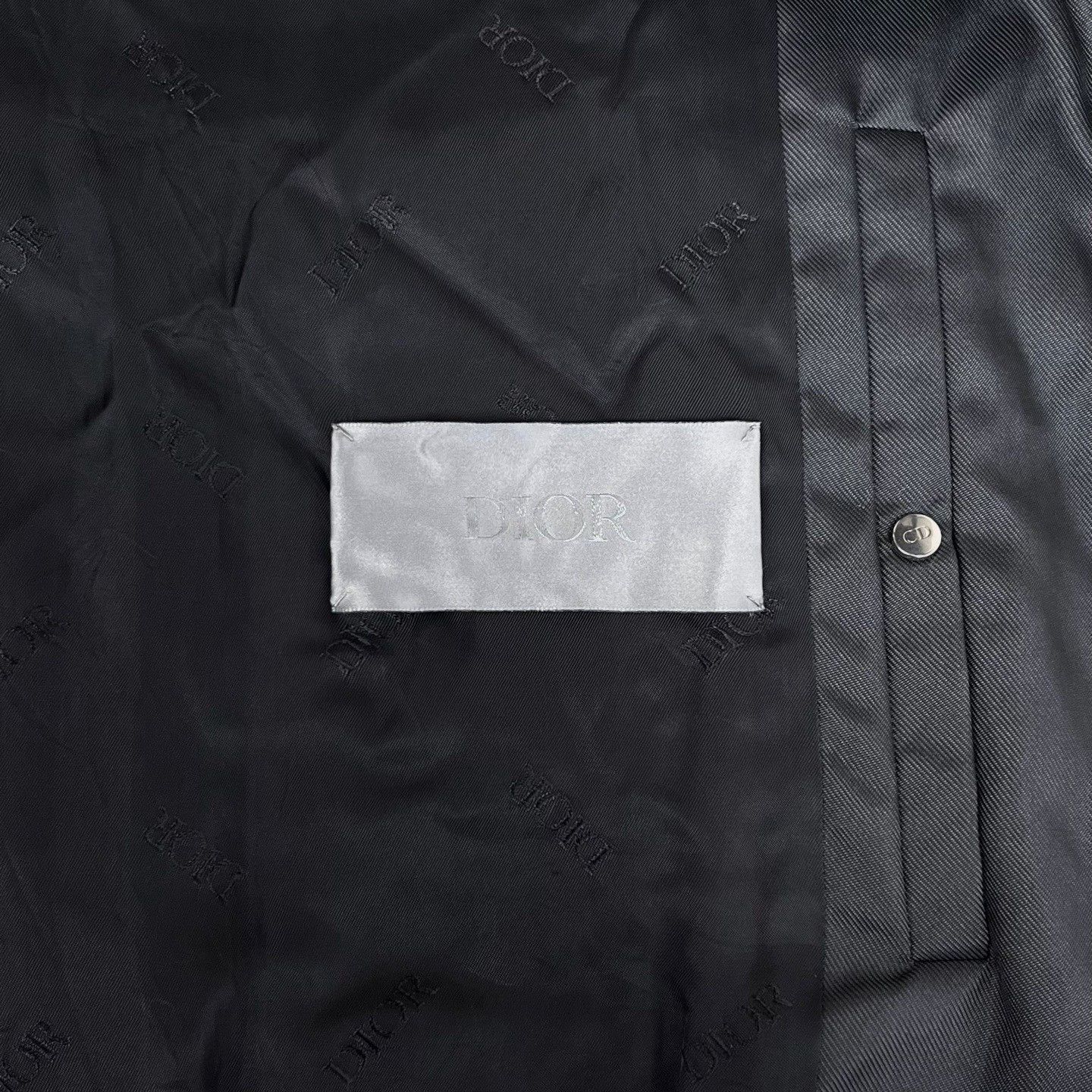 Dior Dior Black Gray Back Floral Logo er Jacket Size US M / EU 48-50 / 2 - 3 Thumbnail