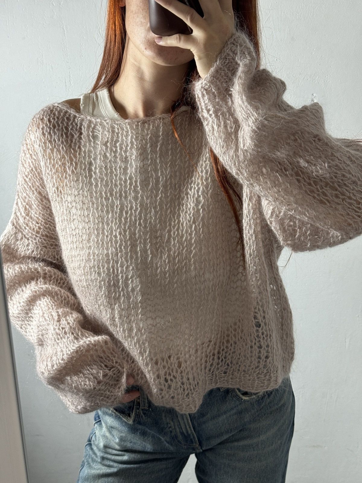 Other 2000s MESH KNITTED HAND MADE SWEATER Size ONE SIZE - 2 Thumbnail