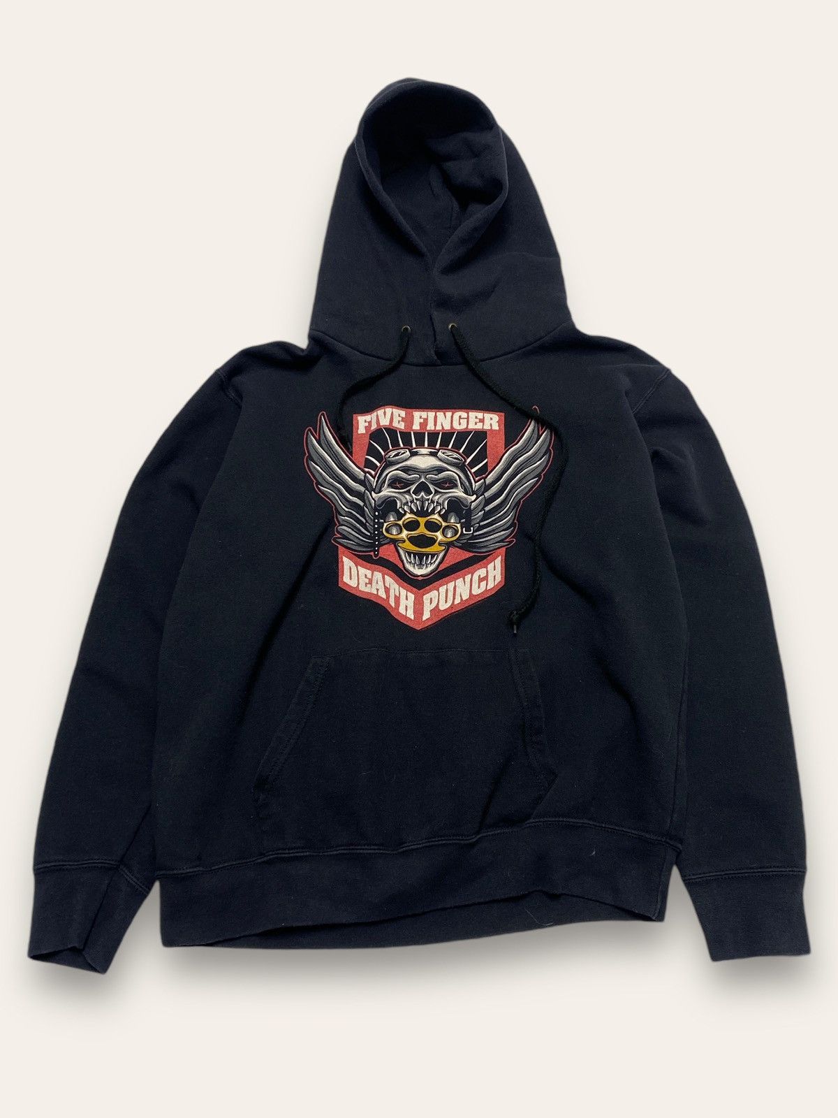 Band Tees Vintage FIVE FINGER DEATH PUNCH Crop Black Big Logo Hoodie Size US M / EU 48-50 / 2 - 1 Thumbnail