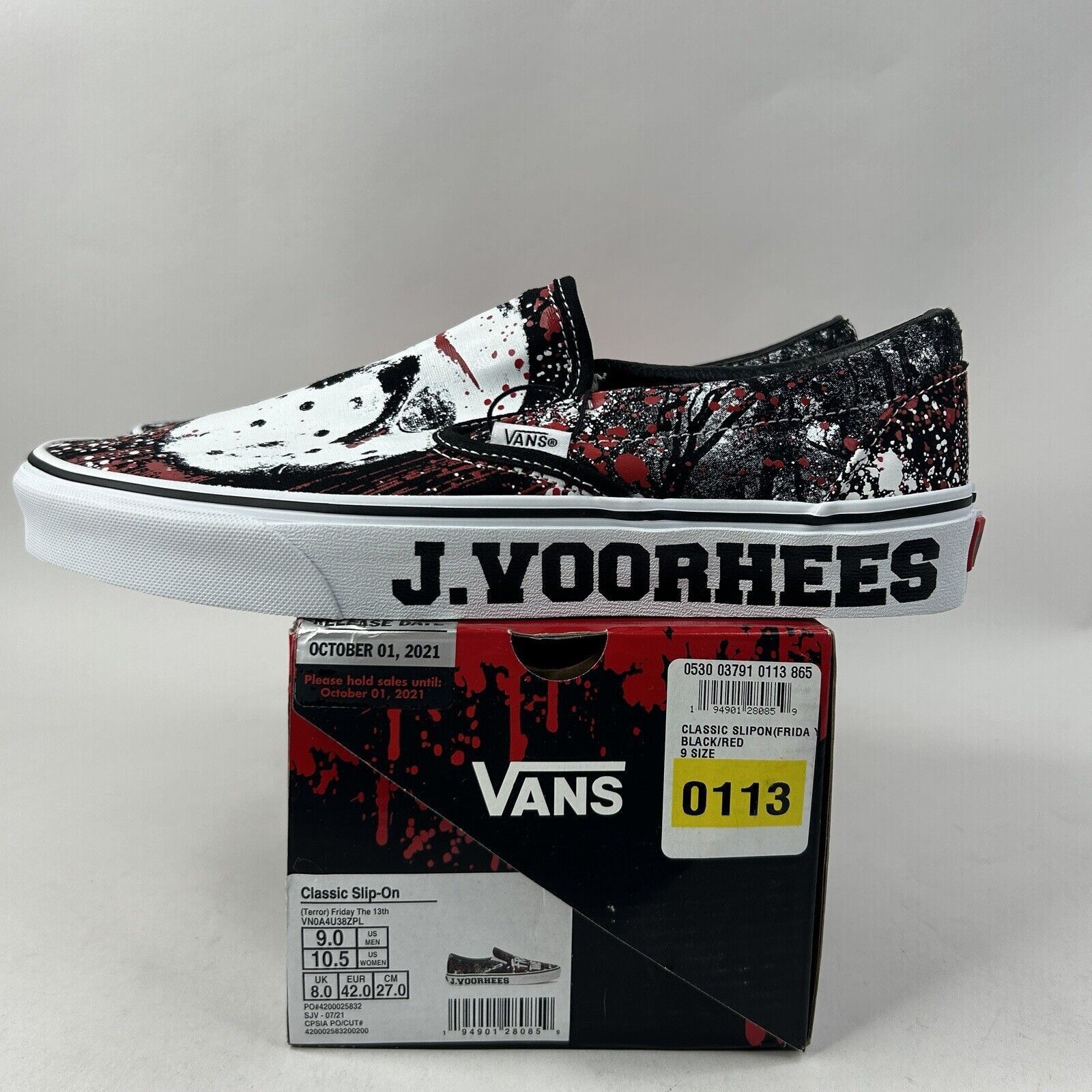 Vans Vans x House Of Terror Slip-On “Friday The 13th" 2024 Size US 9 / EU 42 - 2 Thumbnail