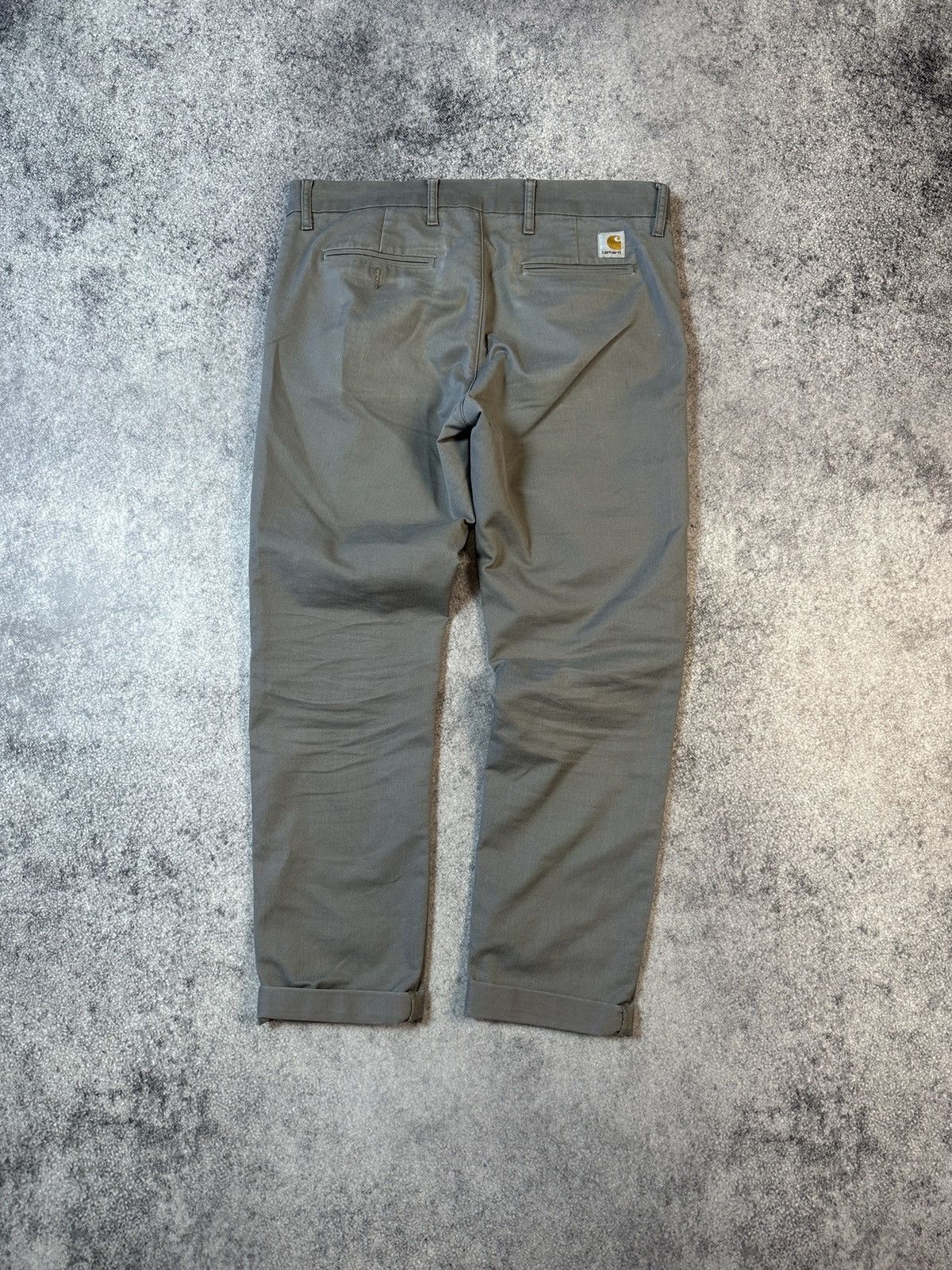 Carhartt × Carhartt Wip Y2K Carhartt Wip Master Pants Streetwear Chinos Grey L USA Size US 34 / EU 50 - 2 Thumbnail