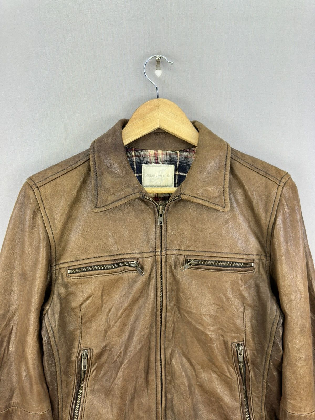 Journal Standard Journal Standard Sheep Skin Leather Jacket Size US S / EU 44-46 / 1 - 7 Thumbnail