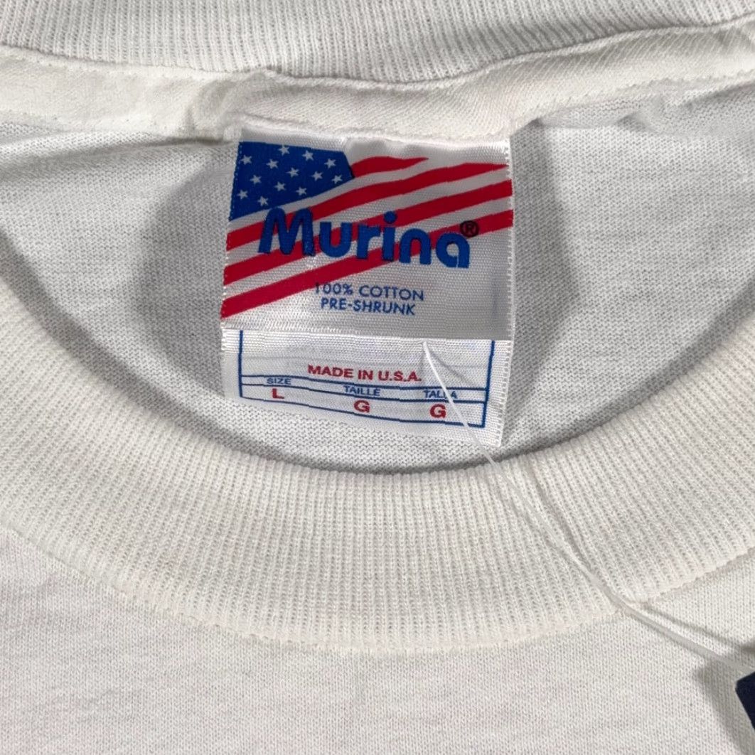 Vintage VINTAGE FDNY Shirt Adult LARGE White Fire Department Flag 911 USA Deadstock Y2K Size US L / EU 52-54 / 3 - 6 Thumbnail