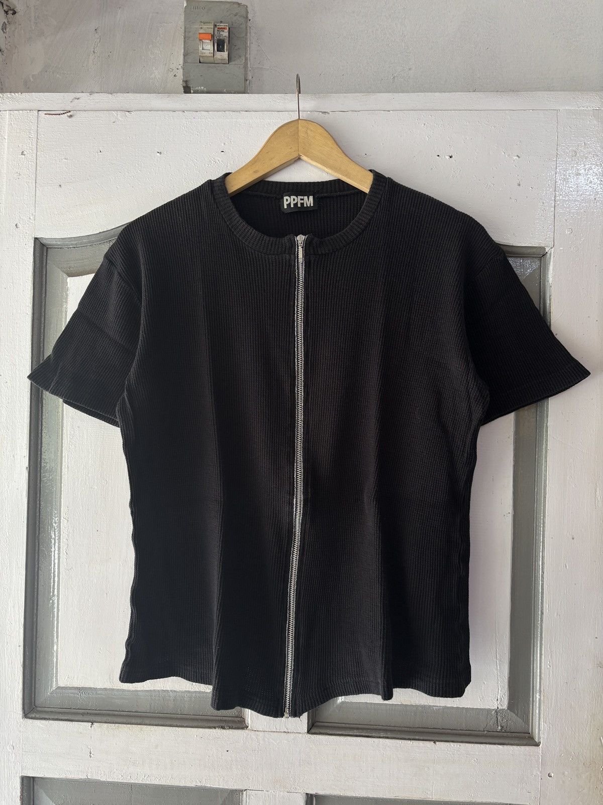 PPFM Vintage PPFM Zip Ribbed Tshirt Size US M / EU 48-50 / 2 - 2 Thumbnail