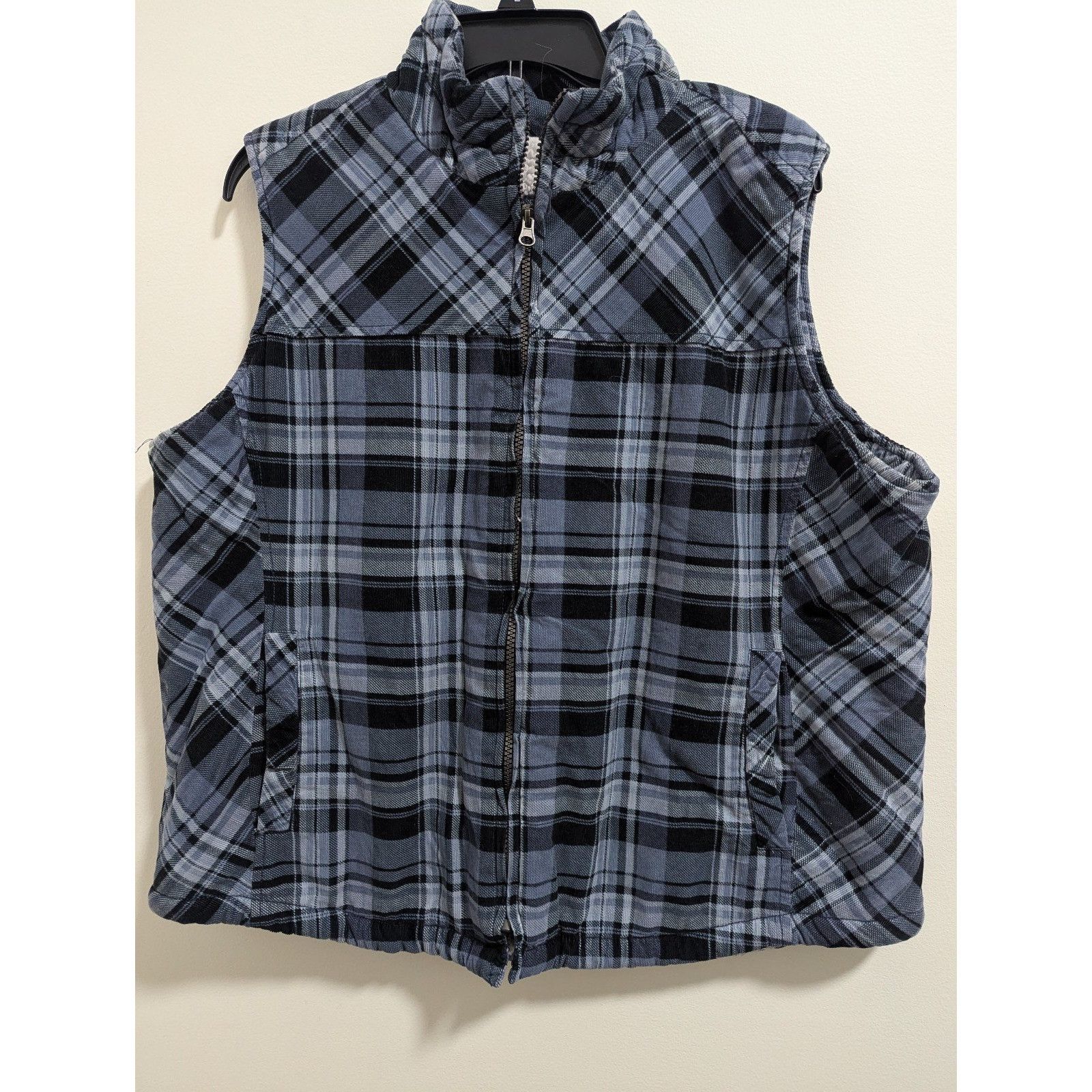 North River Outfitters North River Outfitters Sz XL Womens Full Zip Blue Plaid Sher Size XL / US 12-14 / IT 48-50 - 1 Thumbnail