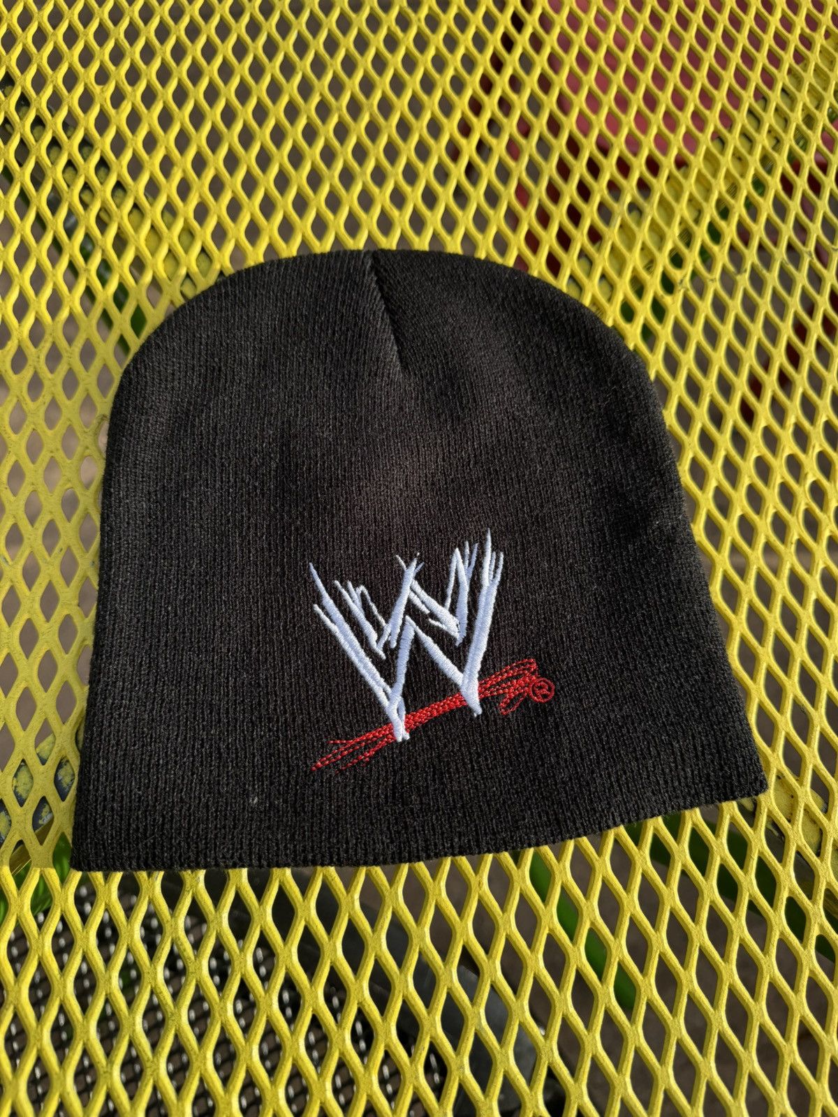 WCW/nWo × WWE × WWF WWE WRESTLING BEANIE Y2K VINTAGE WWF WCW NWO HAT Size ONE SIZE - 4 Thumbnail
