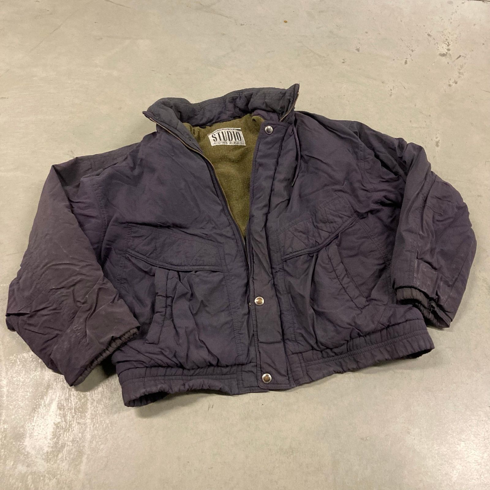 Members Only × Vintage Vintage 80s cargo utility bomber Jacket Size US L / EU 52-54 / 3 - 1 Thumbnail