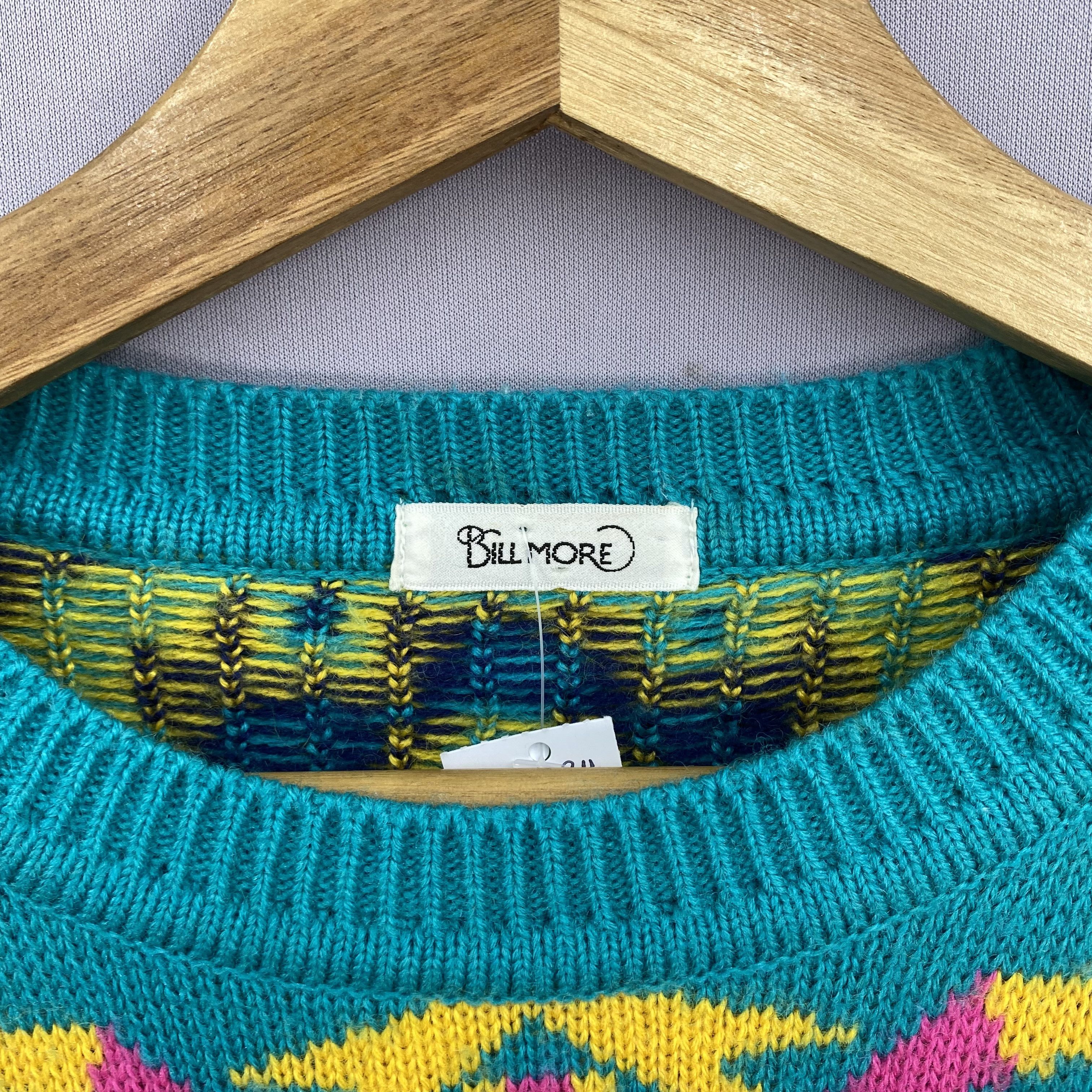 Japanese Brand Vintage Bill More Pullover Sweater Geometric Aztec Jumper Size US M / EU 48-50 / 2 - 4 Thumbnail