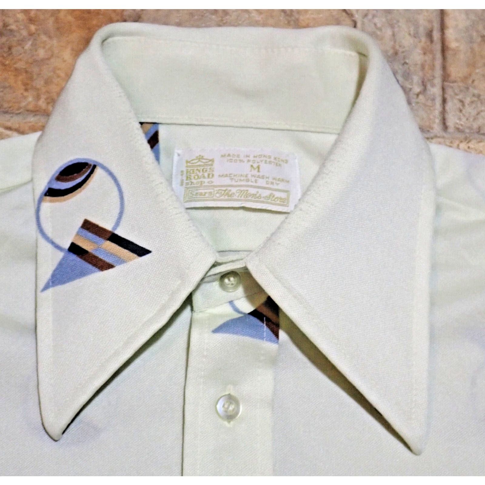 Vintage VINTAGE Sears Kings Road Geometric Disco Shirt Mens M Size US M / EU 48-50 / 2 - 5 Thumbnail