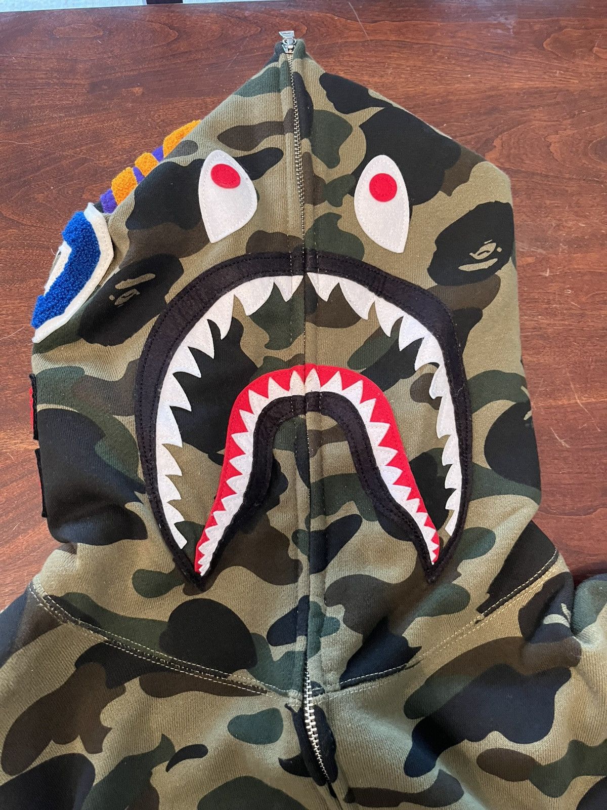 Bape Bape Green Camp Full Zip Size US XL / EU 56 / 4 - 3 Thumbnail