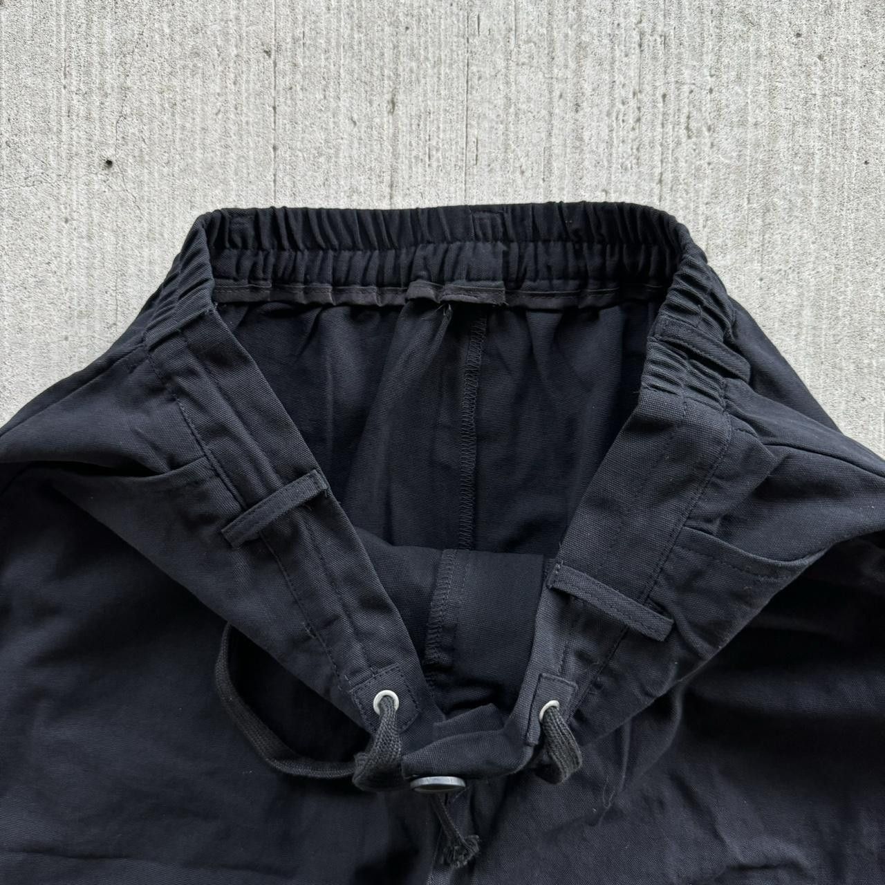 Japanese Brand × Vintage Essential Black Baggy Wide Leg Parachute Pants Size US 32 / EU 48 - 5 Thumbnail