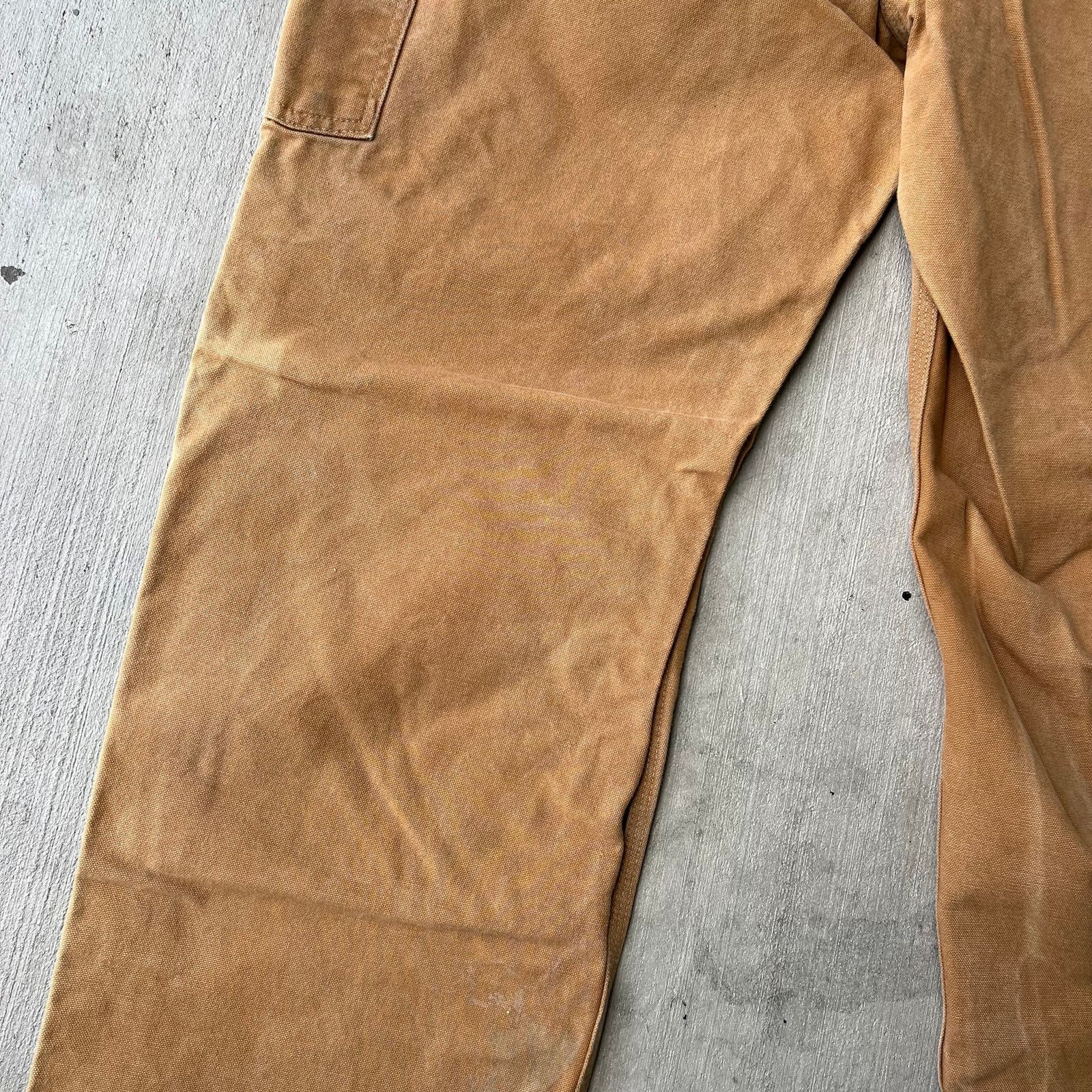 Carhartt × Vintage Carhartt brown faded double knee work wear carpenter pants Size US 36 / EU 52 - 11 Thumbnail