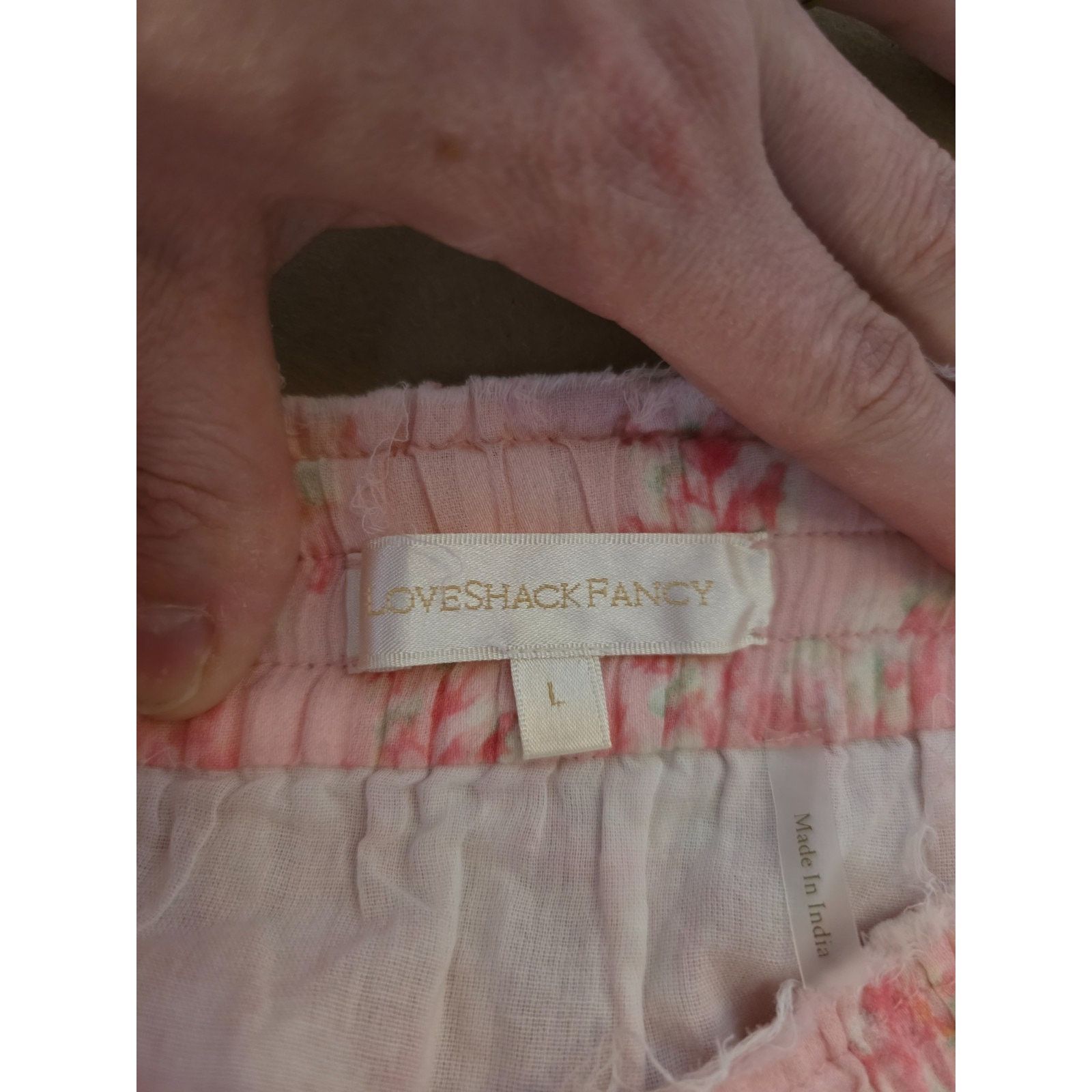 LoveShackFancy LoveShackFancy Tanisha Ruffle Skirt Blue Moon Sands Size L Size 32" / US 10 / IT 46 - 4 Thumbnail