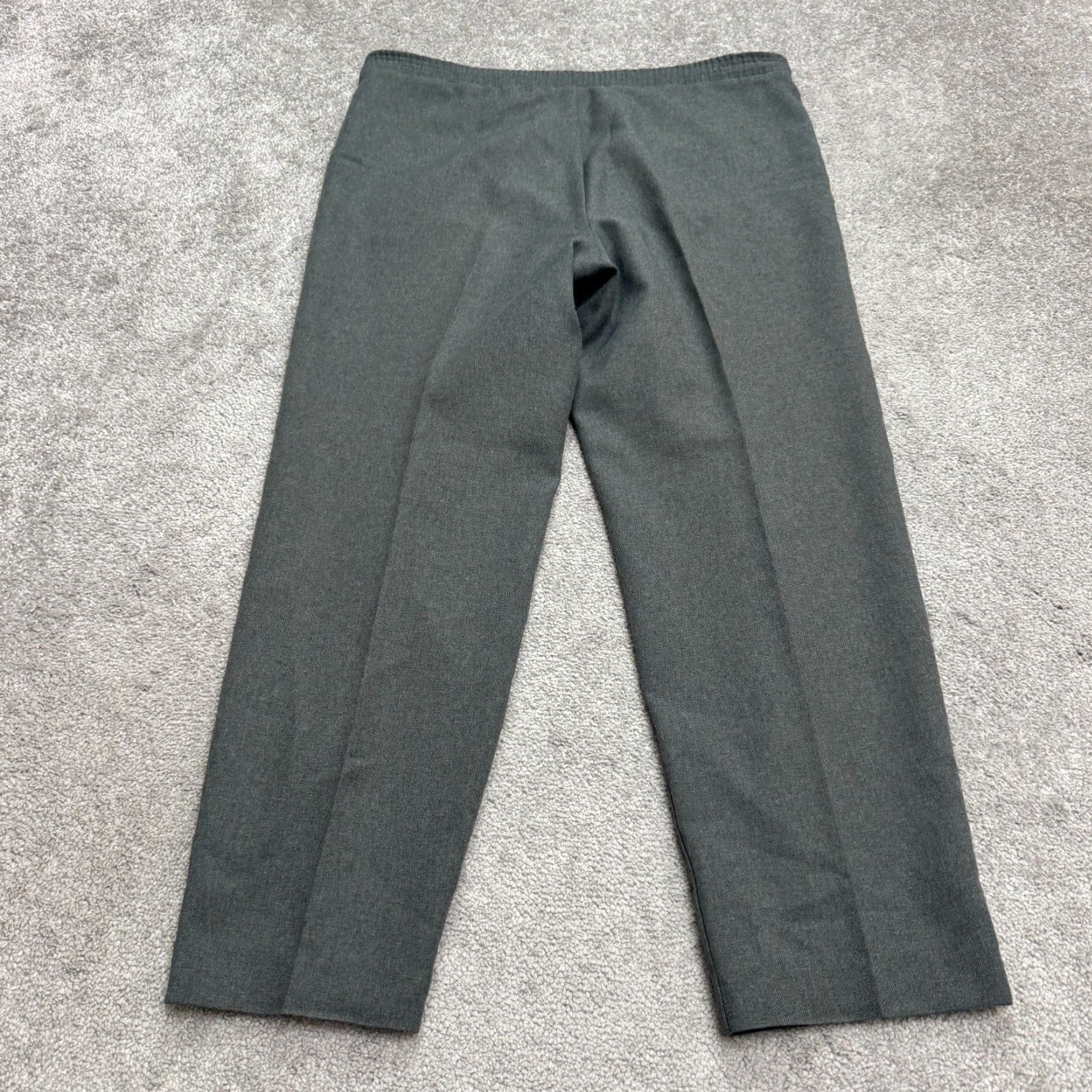 Vintage VINTAGE Donnkenny Pants 14 Gray 90's Straight Leg Pull On Womens Size 36" / US 14 / IT 50 - 2 Thumbnail