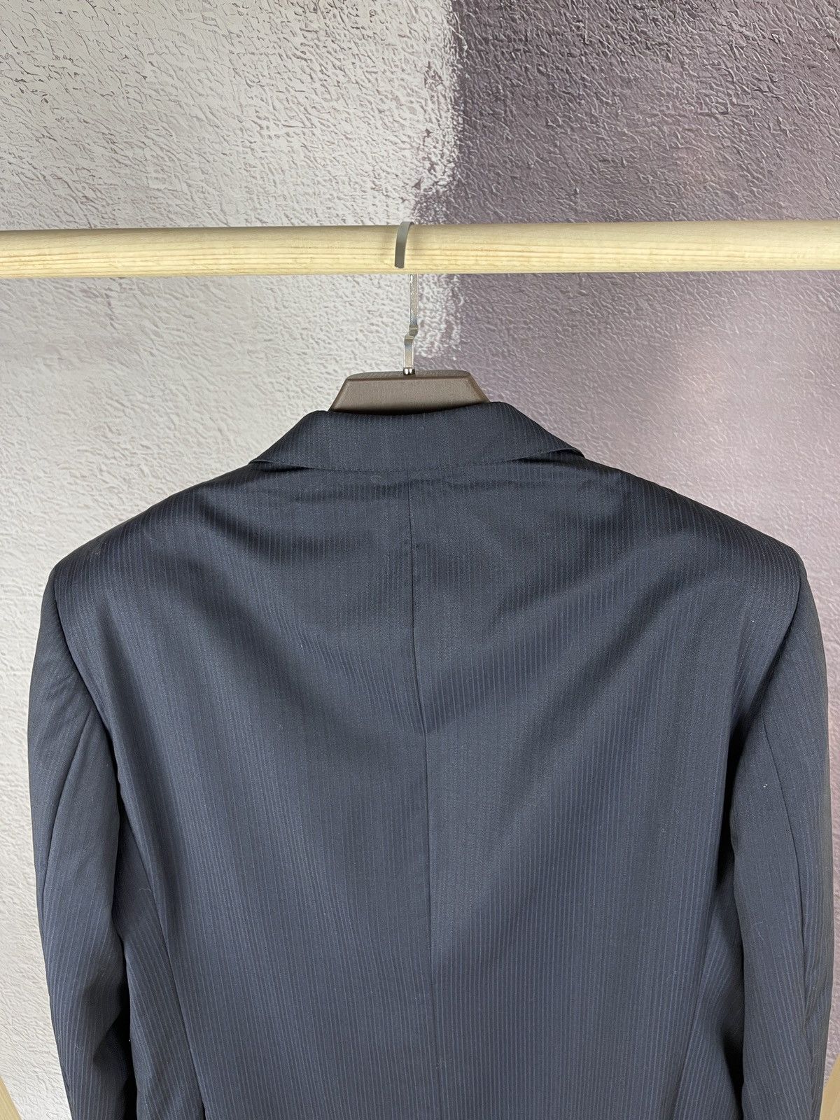 Lanvin Lanvin 15 faubourg navy striped 2 button blazer sport coat Size 48R - 13 Thumbnail
