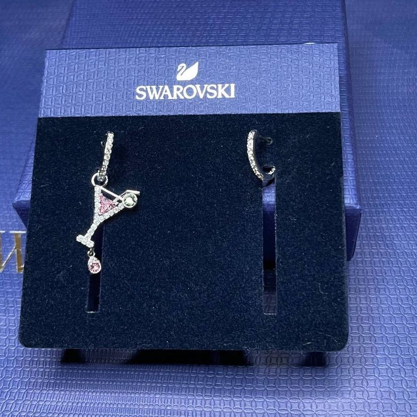 Swarovski Swarovski Mini Hoop Cocktail Pierced Earrings Size ONE SIZE - 7 Thumbnail