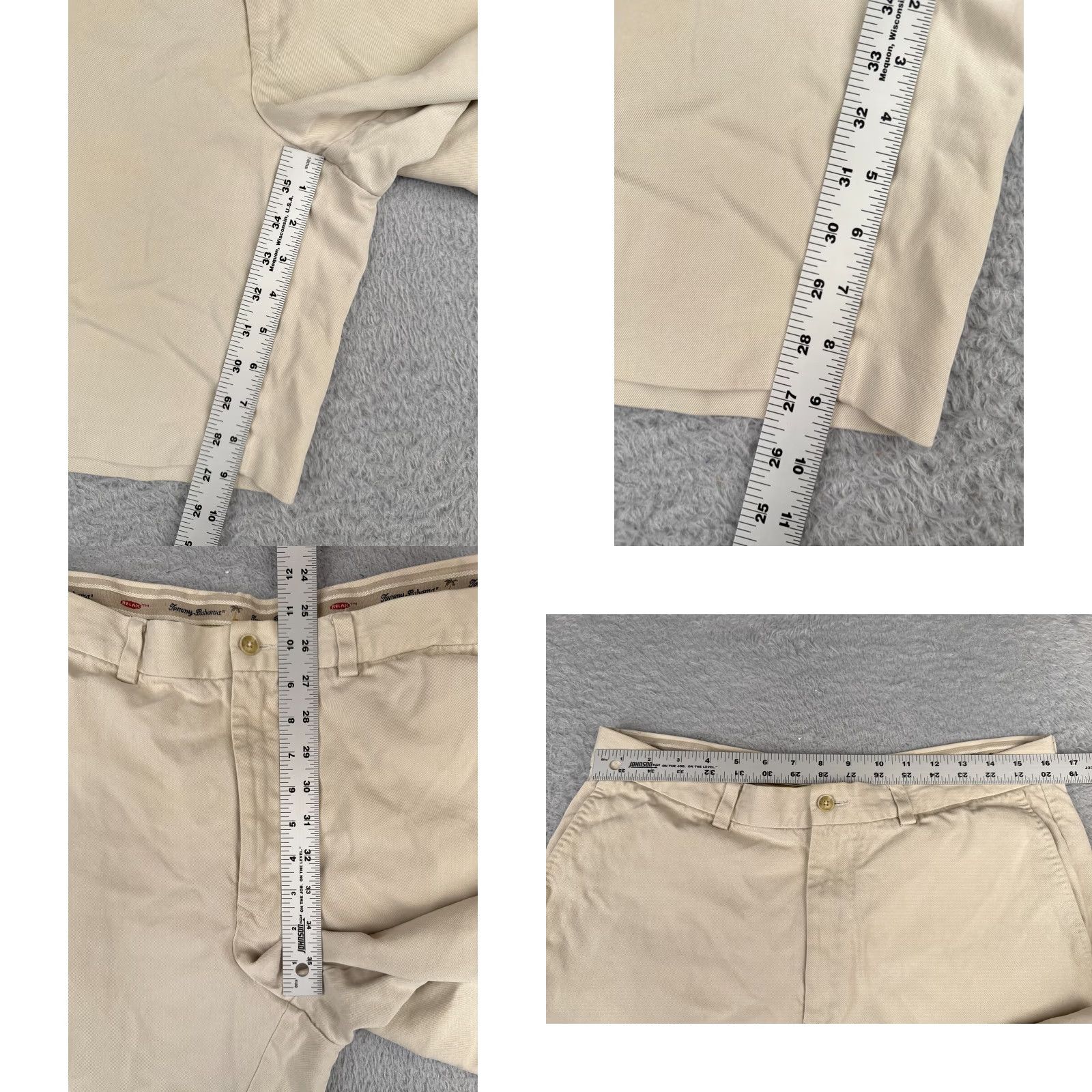 Tommy Bahama Tommy Bahama Shorts Men 34 Beige Chino 100% Silk Flat Front Golf Beach 34x9 Size US 34 / EU 50 - 8 Thumbnail