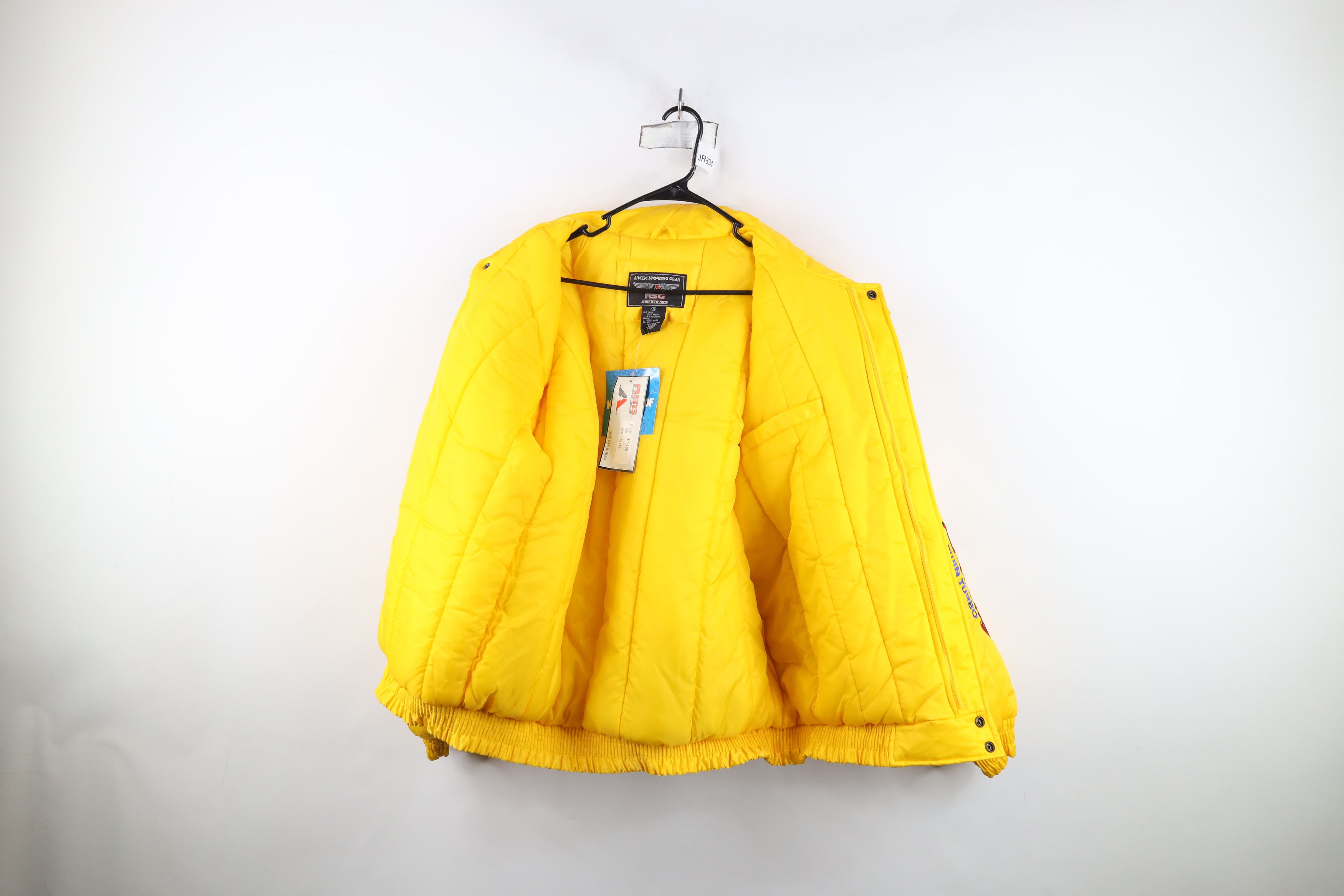 Vintage Deadstock Vintage Y2K 2000 Pit Crew Racing Puffer Jacket Size US XL / EU 56 / 4 - 11 Thumbnail