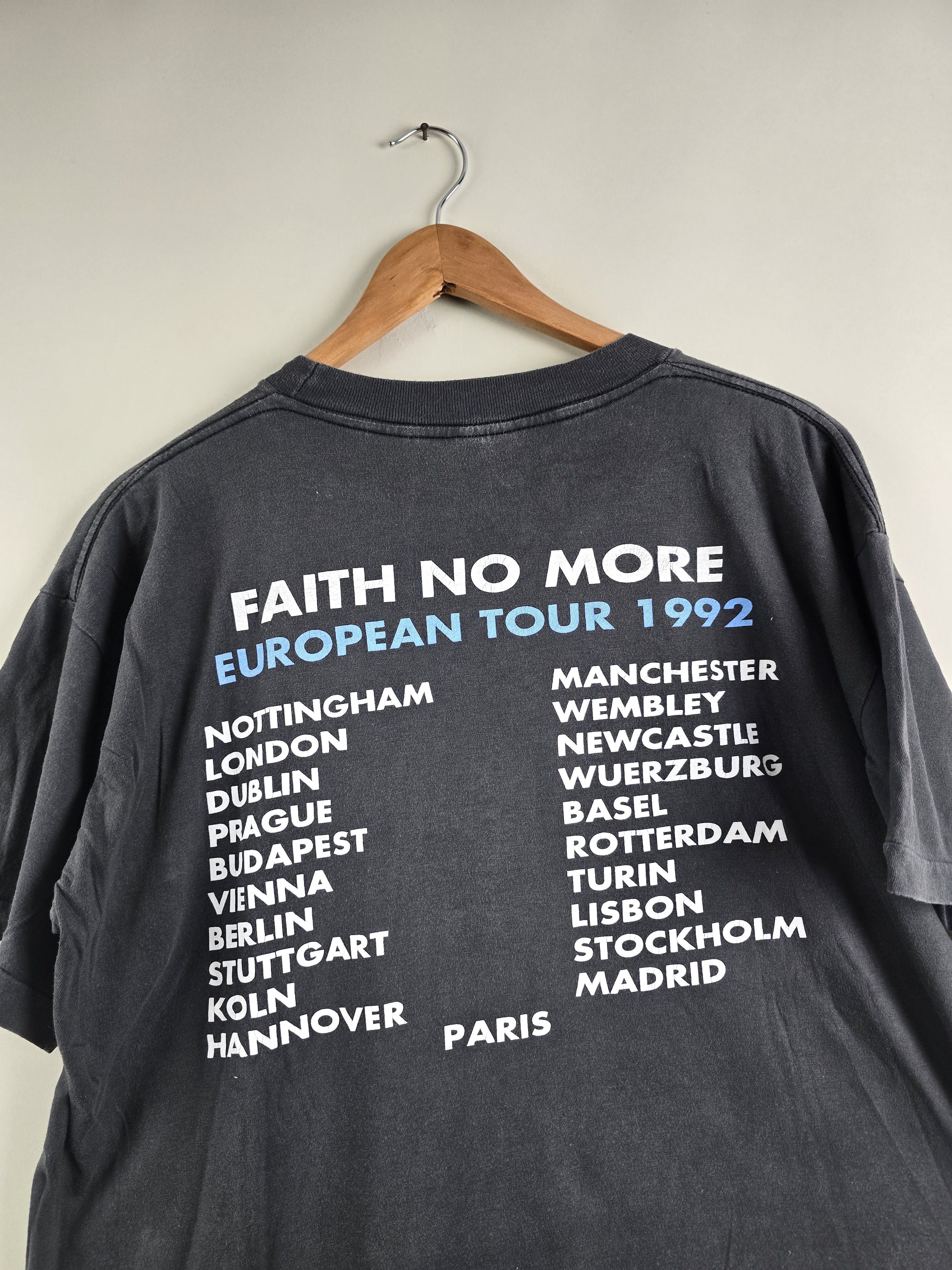 Band Tees × Vintage 1992 Faith no more European Tour L 23.5" 28" Size US L / EU 52-54 / 3 - 7 Thumbnail