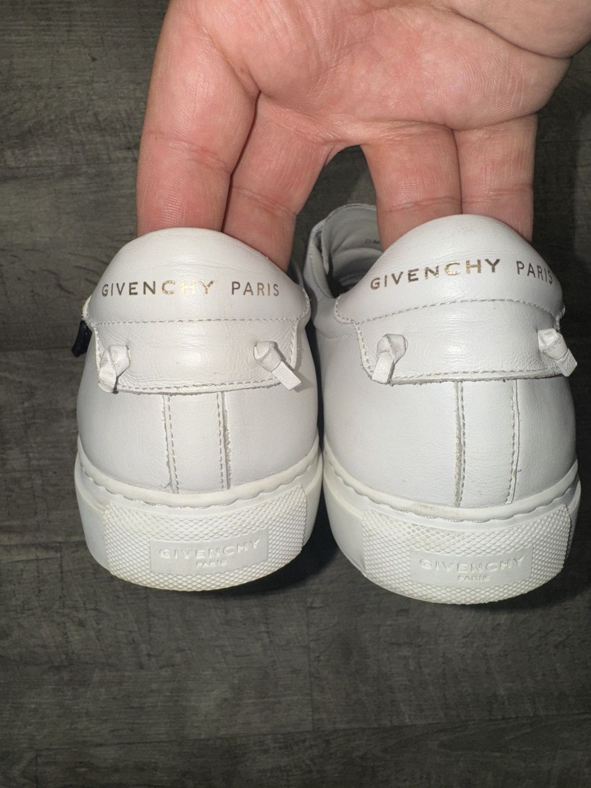 Givenchy Givenchy Urban Street Leather Sneakers With Logo Strap Size US 10 / EU 43 - 6 Thumbnail
