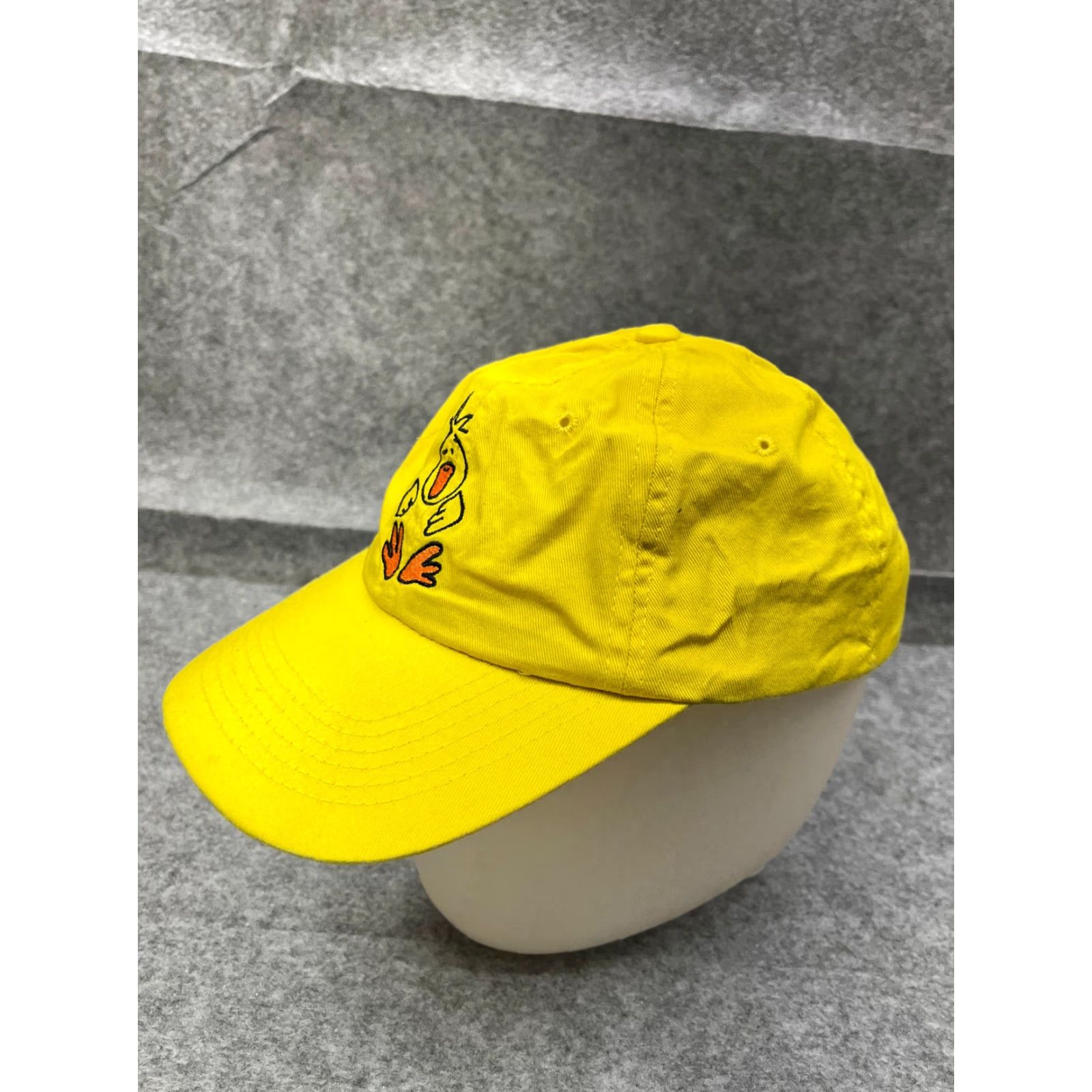 Vintage HEADLINES Duck Hat Cap Baseball Cap Strap Back One Size Yellow 100% Cotton Cartoon Unisex Adults Adjustable Size ONE SIZE - 4 Thumbnail