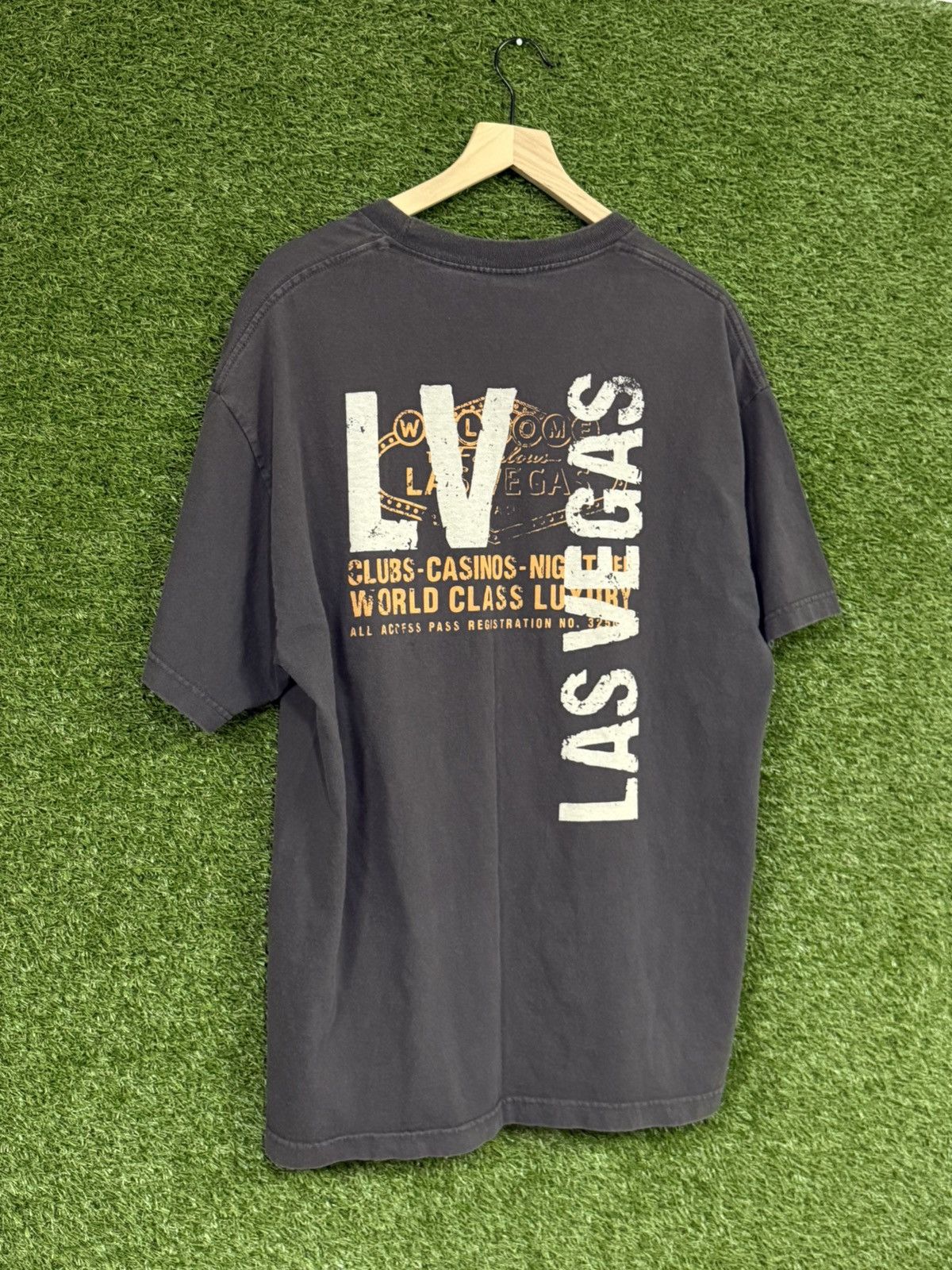 Vintage Vintage Alstyle Black LV Las Vegas Grunge Y2K Logo Tee 2XL Size US XXL / EU 58 / 5 - 3 Thumbnail