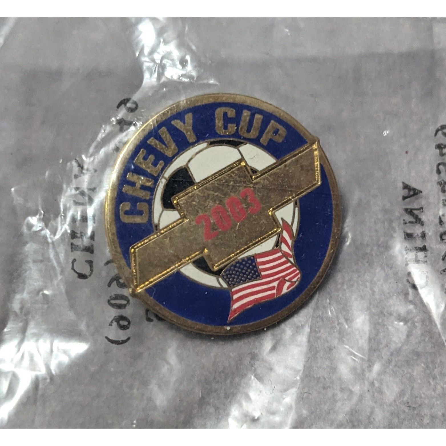 Chevrolet Vintage 2003 Collectible Chevy Soccer Cup Lapel Pin Size ONE SIZE - 2 Thumbnail