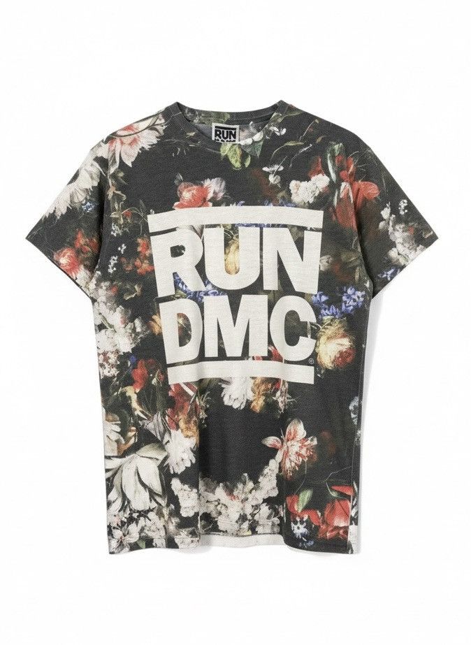 RUN DMC Run DMC Floral Graphic Tee Large Hip Hop Streetwear Shirt Size US L / EU 52-54 / 3 - 1 Thumbnail