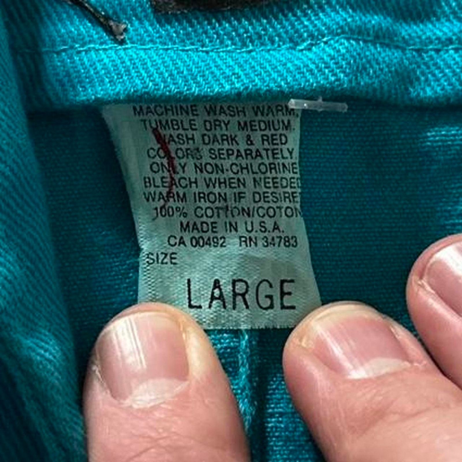 Lee Vintage Lee Canvas Denim Oversized Chore Jacket Blazer Coat Size L / US 10 / IT 46 - 4 Thumbnail