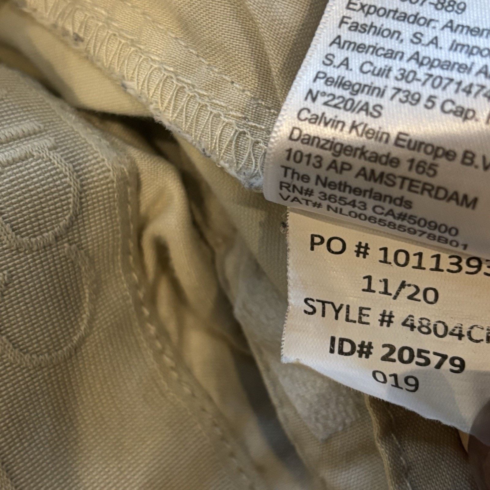 Calvin Klein Calvin Klein Flat Front Khaki Short Mens 30x9 Cotton Stretch Size US 30 / EU 46 - 5 Thumbnail