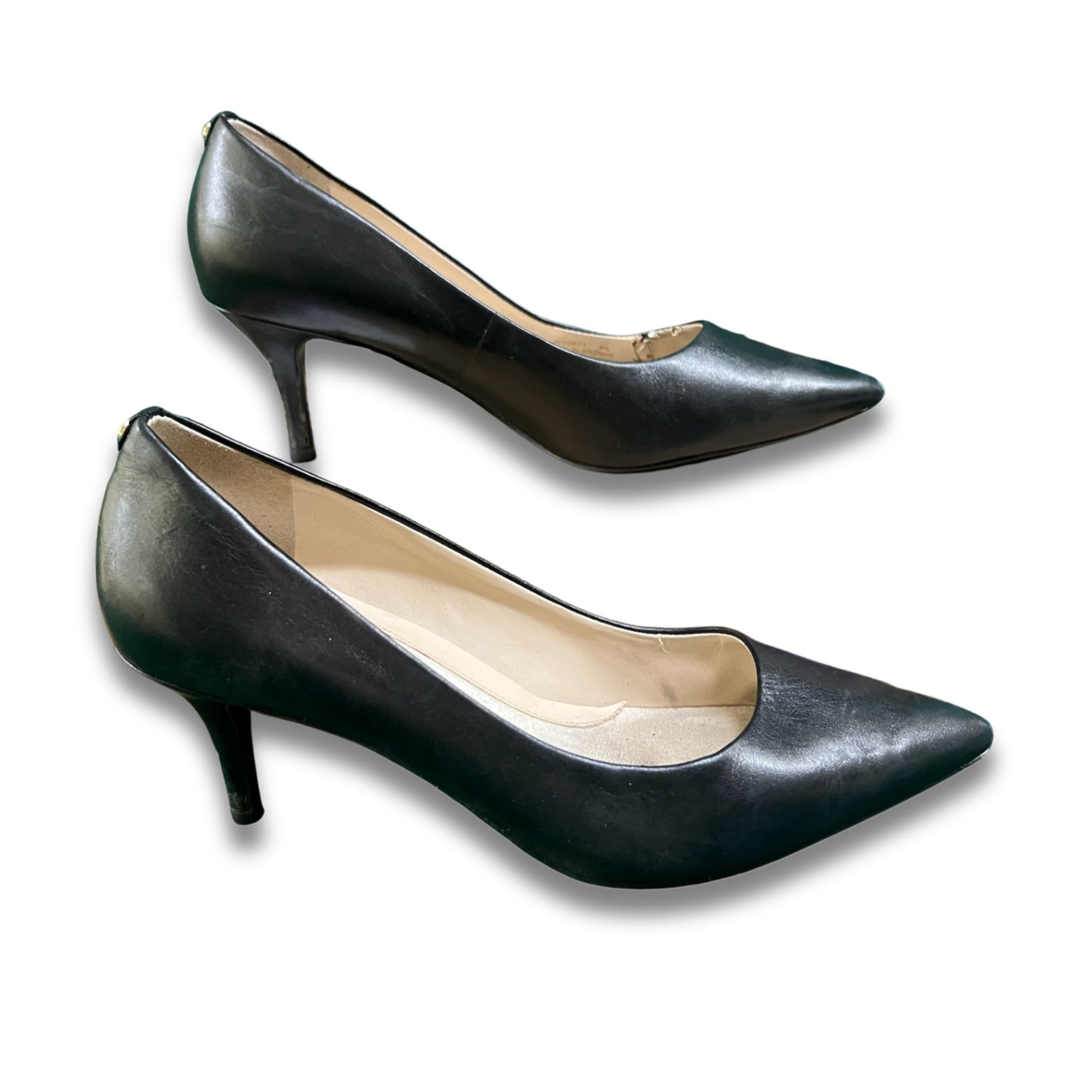 Cole Haan COLE HAAN Womens Black Leather Go-To Park Pumps Size 8 Made Size US 8 / IT 38 - 3 Thumbnail