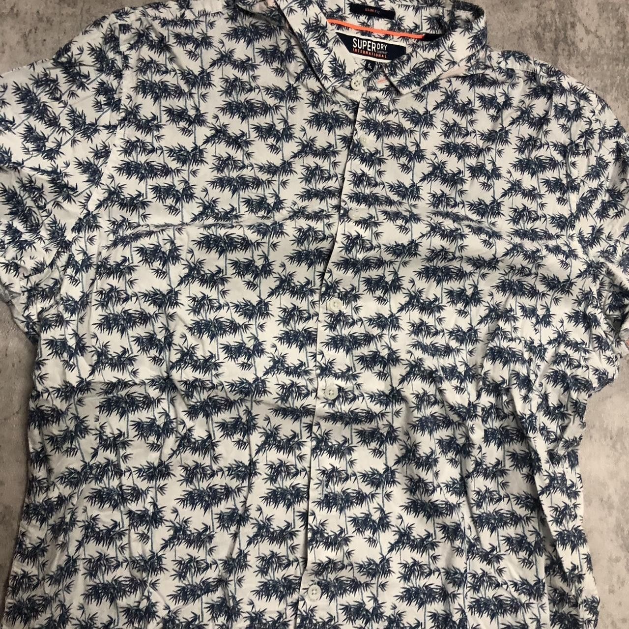 Superdry Navy and white Superdry short sleeve shirt Size US S / EU 44-46 / 1 - 2 Thumbnail