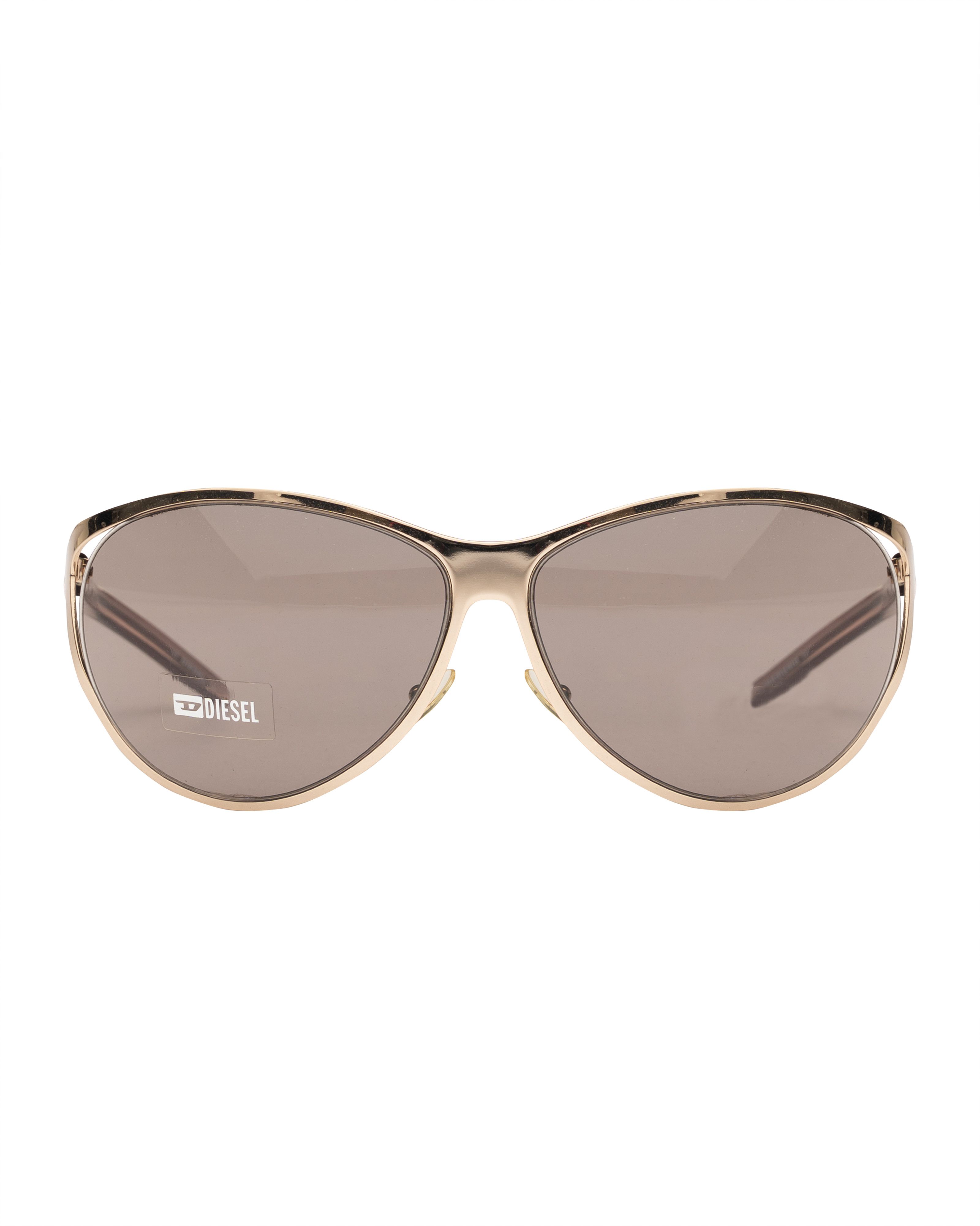Diesel Diesel '00s Gold Cut-Outs Oversized Sunglasses Size ONE SIZE - 1 Thumbnail
