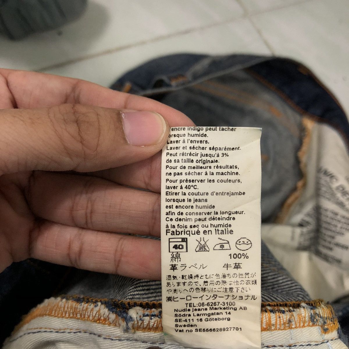 Japanese Brand 🔥Rare Distressed Denim Design Nudie Jeans Japan Made Size US 32 / EU 48 - 19 Thumbnail