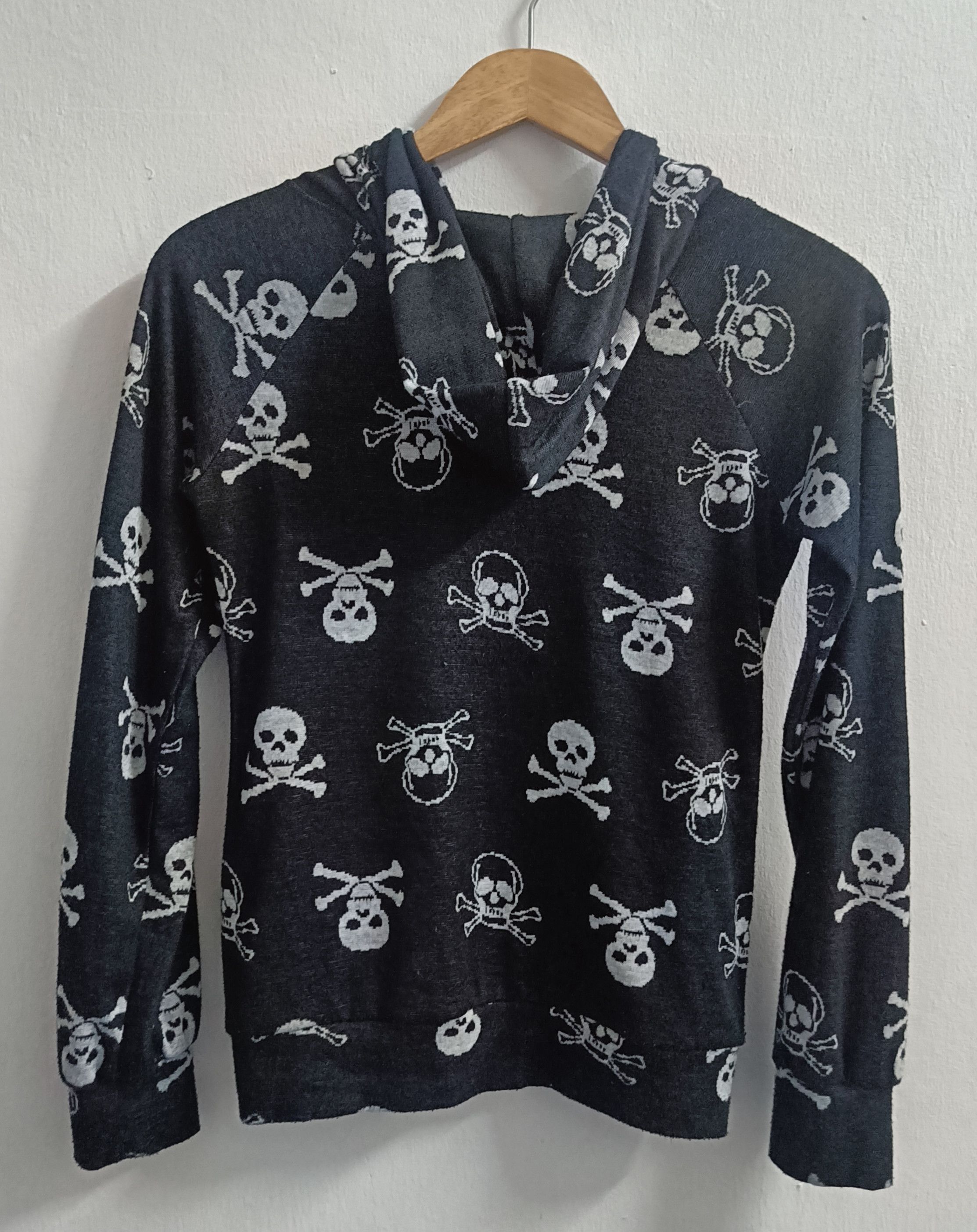 Hysteric Glamour × Japanese Brand 🔥🔥 Hoodie Crazy Angel Skull Black Size M / US 6-8 / IT 42-44 - 2 Thumbnail