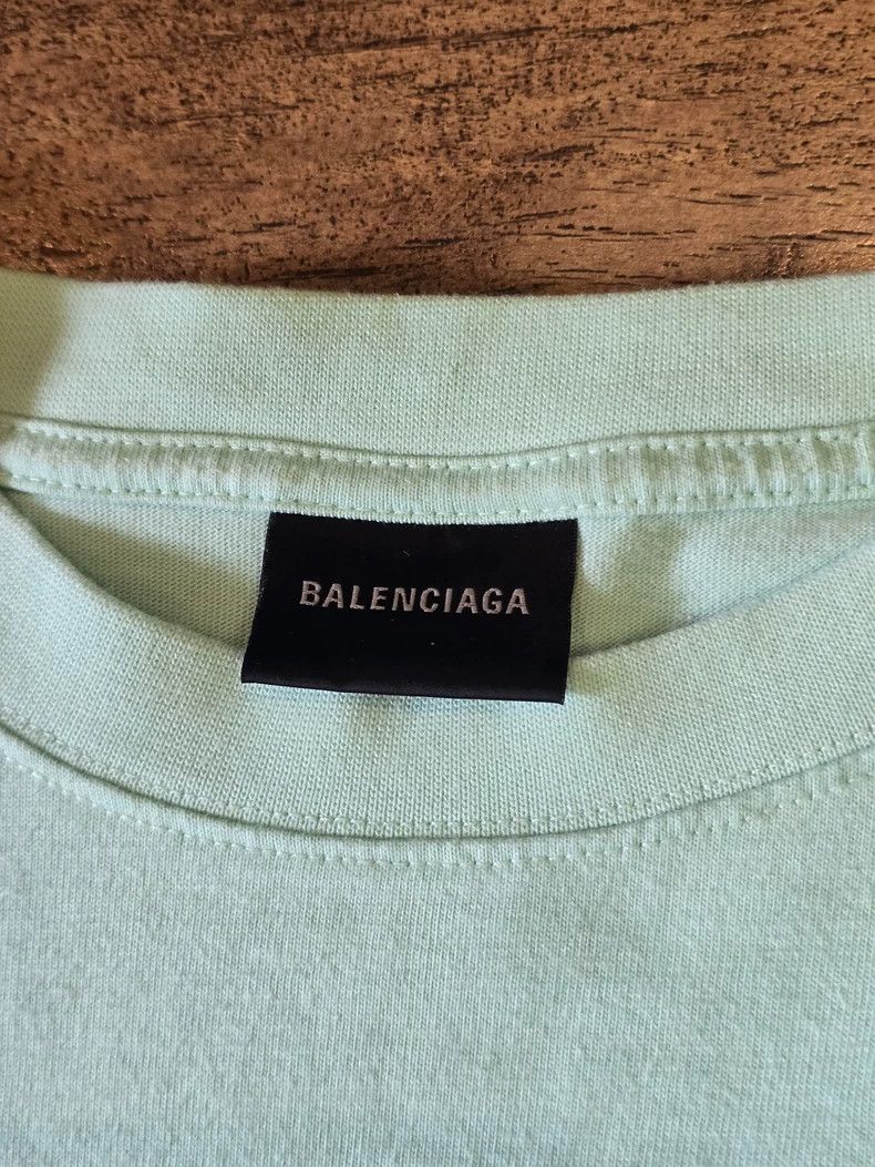 Balenciaga Balenciaga Mint Green Cola Short Sleeve T-shirt Size US M / EU 48-50 / 2 - 3 Thumbnail