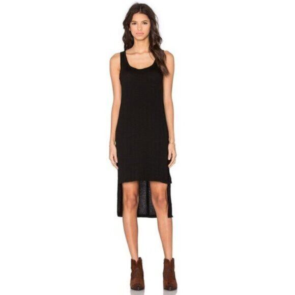 Other LNA Women's Tank Dress High Low Sleeveless Gauze Black XS Size XS / US 0-2 / IT 36-38 - 4 Thumbnail