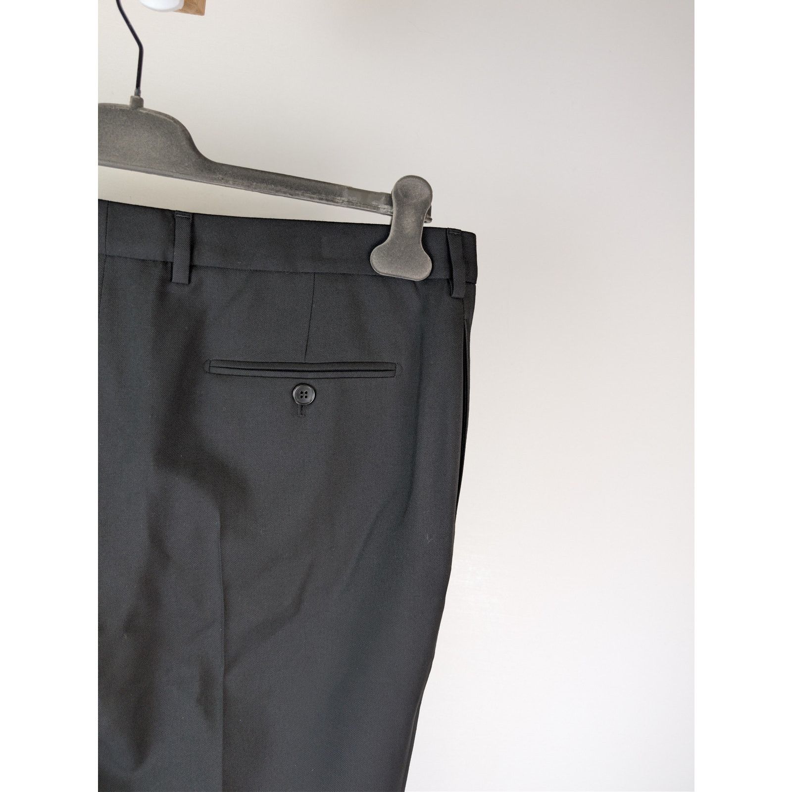 Saint Laurent Paris o1rshd1 Gabardine Fine De Laine Pantalon Casual Pants Noir Size US 38 / EU 54 - 13 Thumbnail