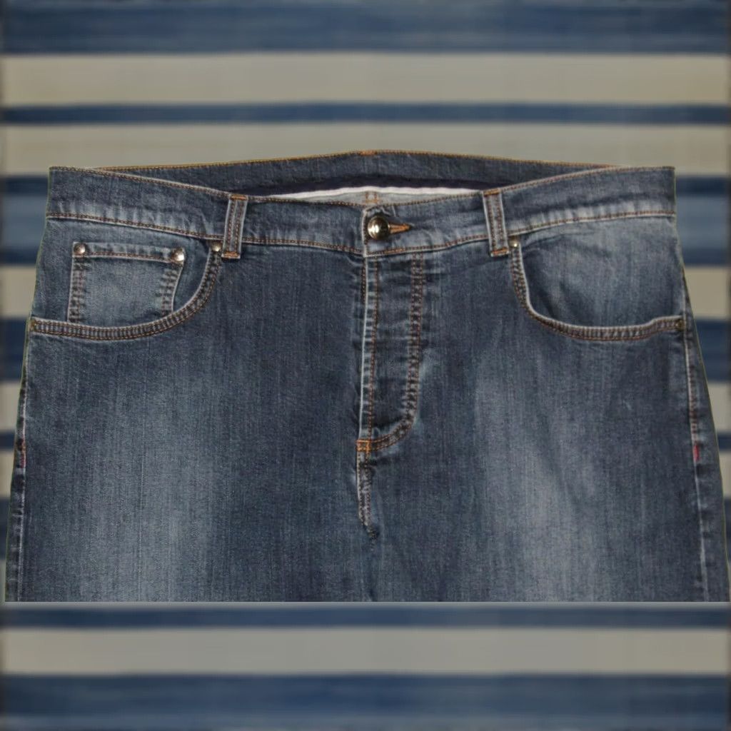 Isaia ISAIA Blue Denim Jeans 40 Regular 56R 40 x 34 Button Fly Mens Jeans Size US 40 / EU 56 - 1 Thumbnail
