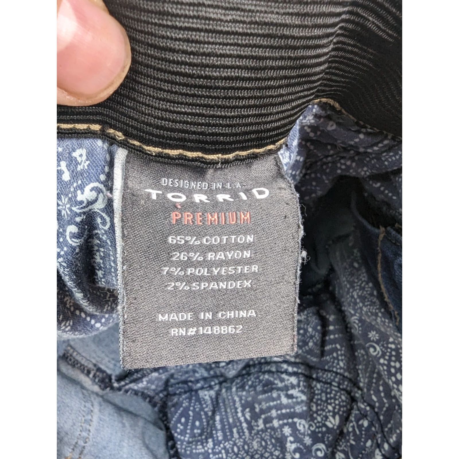 Torrid Torrid Jeans Skinny Premium Sky High Medium Wash Blue Women 20 Plus Stretch Zipper Adults Womens Size 42" / US 20 - 7 Thumbnail