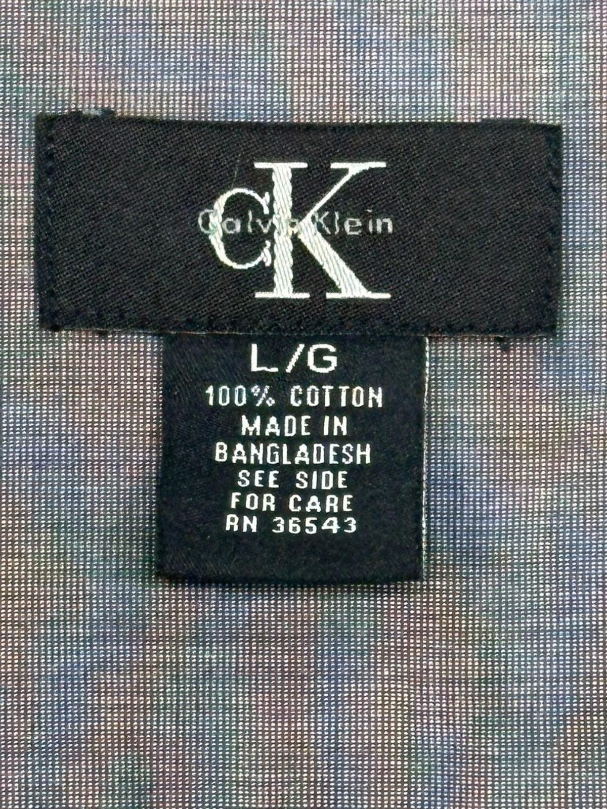 Other Calvin Klein 100% Cotton Oxford Button Up Shirt Gray Men's L Size US L / EU 52-54 / 3 - 3 Thumbnail